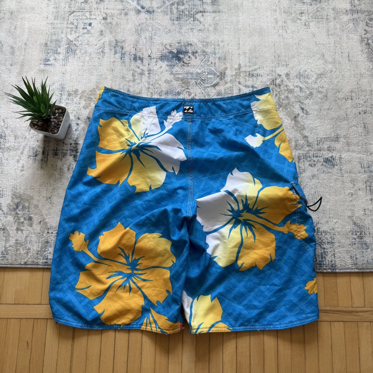 Billabong 📌 Vintage Y2K Billabong Surfing Monogram Shorts Size US 34 / EU 50 - 8 Thumbnail
