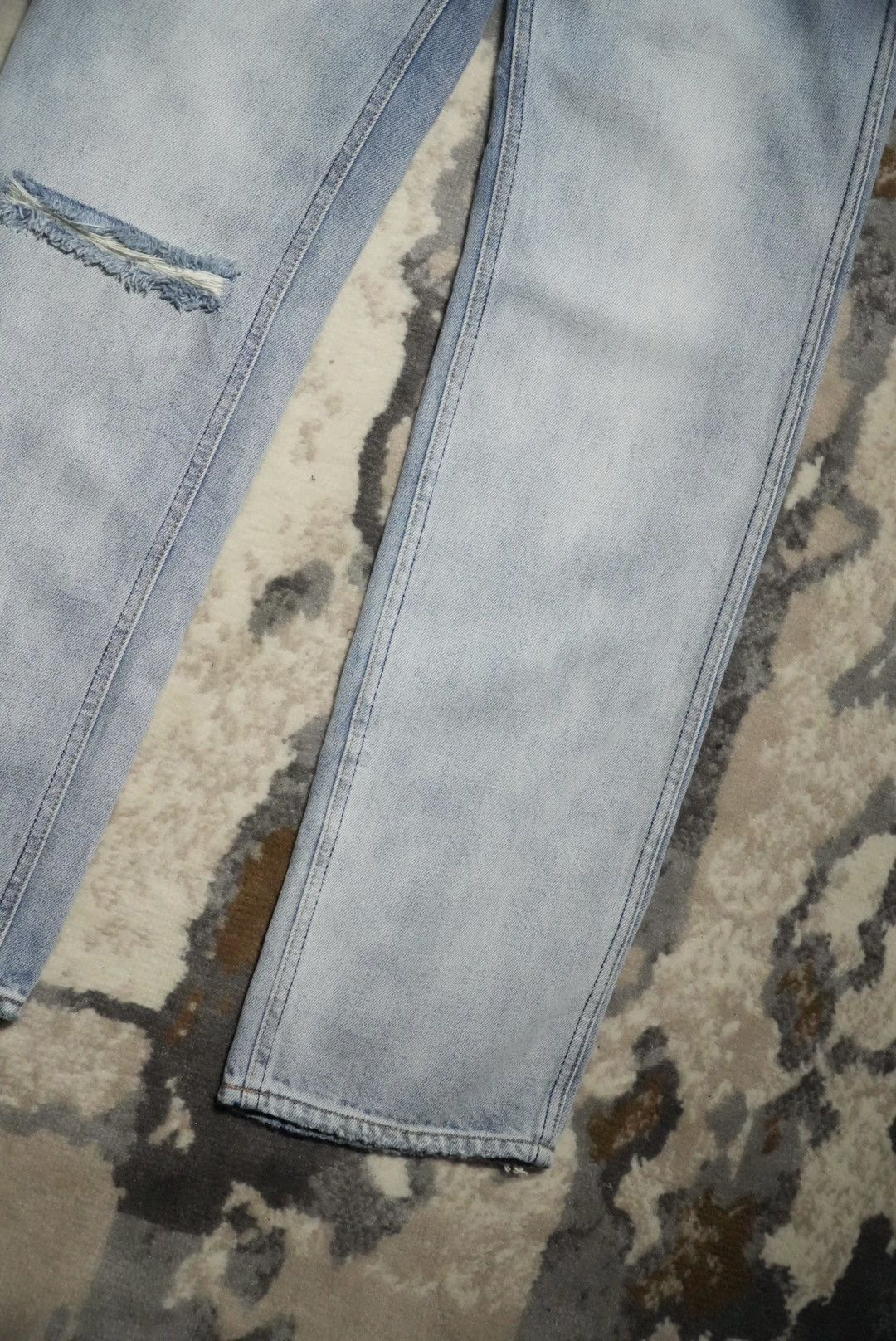 Celine Celine Hedi Slimane Ripped Washed Denim Pants Size US 30 / EU 46 - 4 Thumbnail