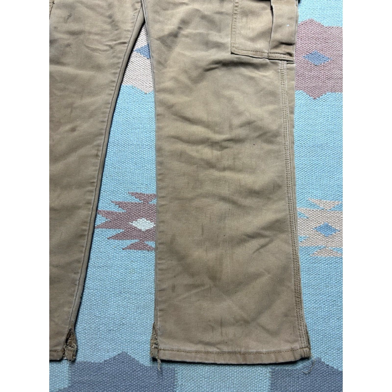 Dickies Dickies Cargo Pants Brown Canvas 38x28 Men Regular Workwear Grunge Skater Style Cargo Pants Size US 38 / EU 54 - 4 Thumbnail