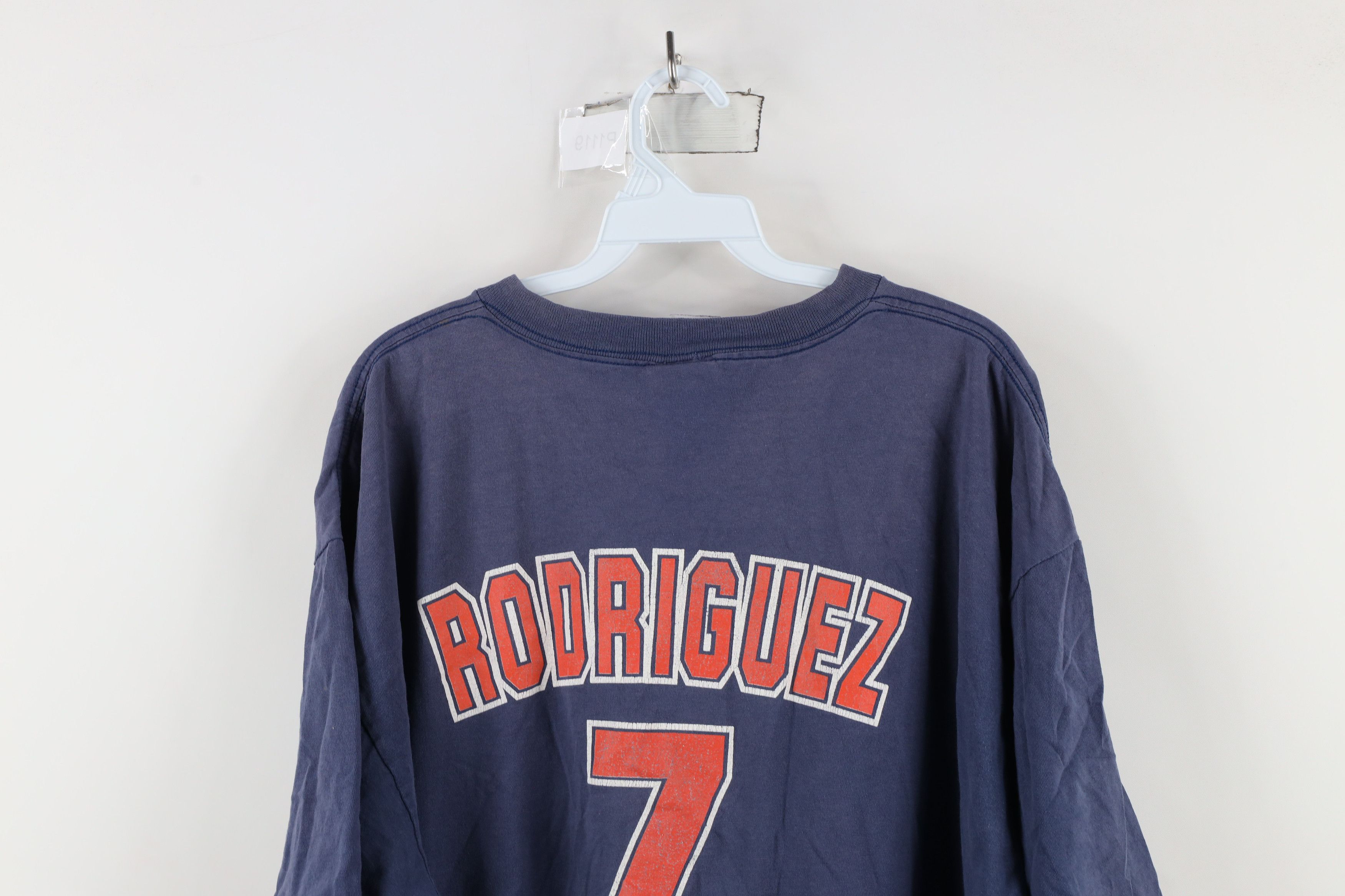 Vintage Vintage Y2K 2004 Pudge Rodriguez Detroit Tigers T-Shirt Blue Size US XL / EU 56 / 4 - 14 Thumbnail