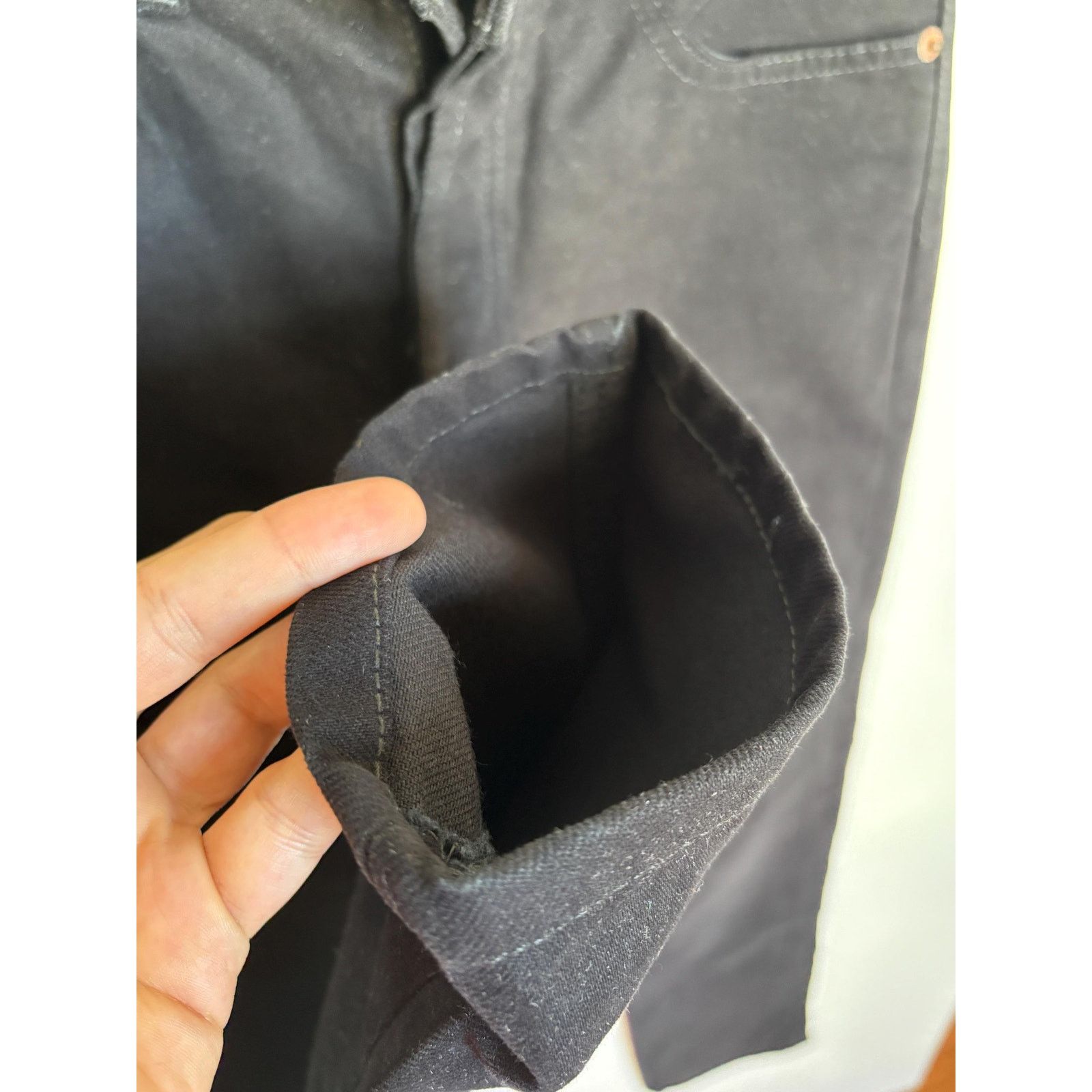 Japanese Brand × Levi's × Levi's Vintage Clothing Deadstock Levi's 501-0114 USA W29 L32 Black 90s Raw Denim Size US 29 - 7 Thumbnail