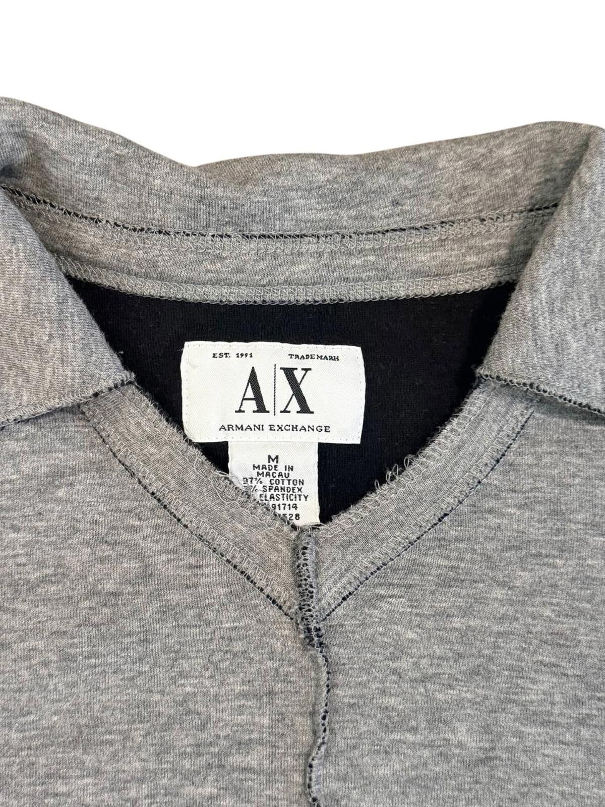 Armani Exchange Armani Exchange (A|X) Grey Long-Sleeve Top – Size Medium Size US M / EU 48-50 / 2 - 3 Thumbnail