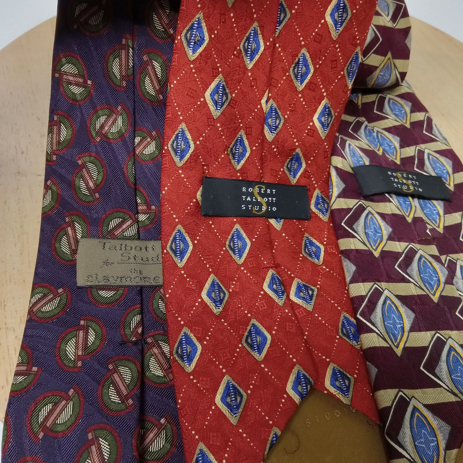 Robert Talbott Set Of 3 Robert Talbott Ties Men's Claymore 100% Silk USA Size ONE SIZE - 3 Thumbnail