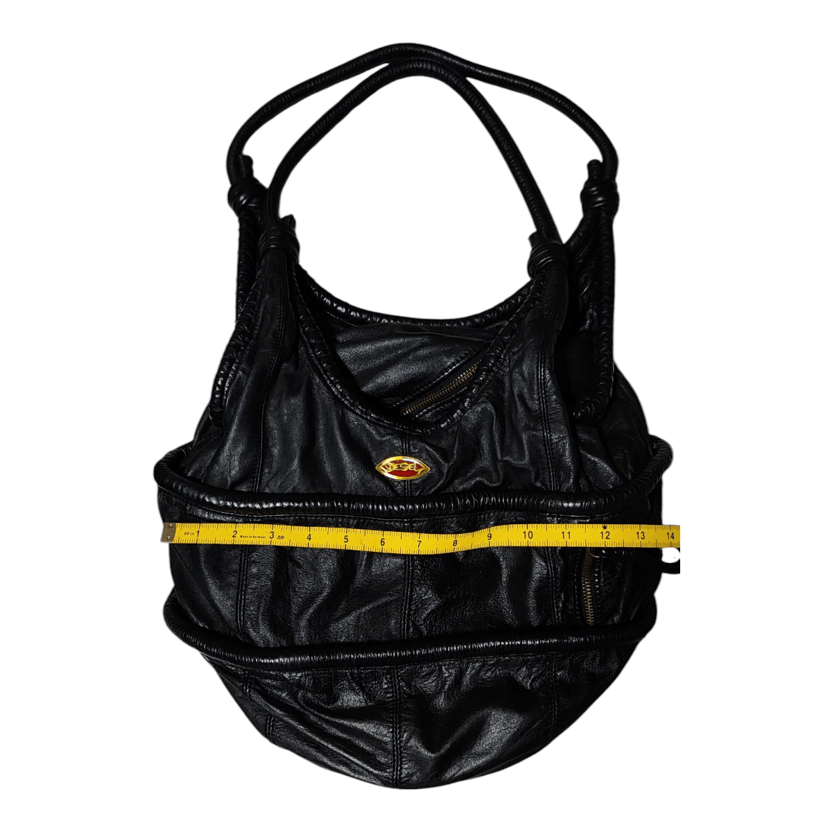 Diesel RARE!!! Diesel Hobo Shoulder Bag Y2K Vintage Black Leather Size ONE SIZE - 6 Thumbnail