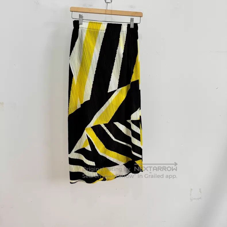 Issey Miyake Issey Miyake size:5 Color Block Midi Skirt Size 22" - 2 Thumbnail