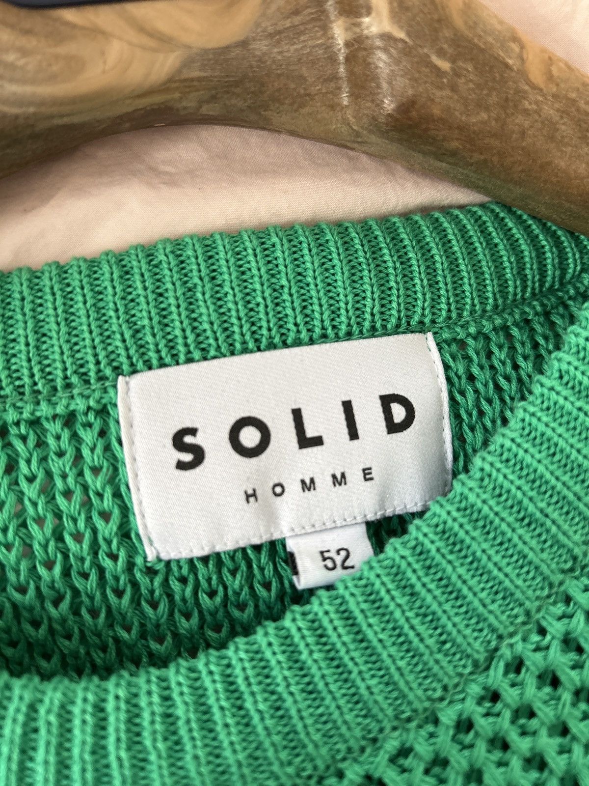 Solid Homme Solid Homme size 52 open-knit sweater Size US L / EU 52-54 / 3 - 3 Thumbnail