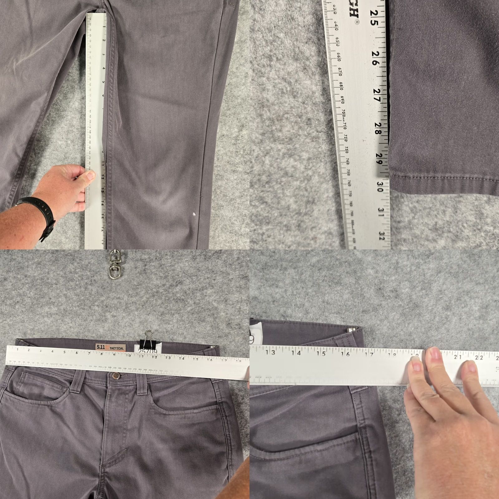 Vintage 5.11 511 Tactical Pants Men 32x32 Chino Gray Workwear Size US 32 / EU 48 - 8 Thumbnail