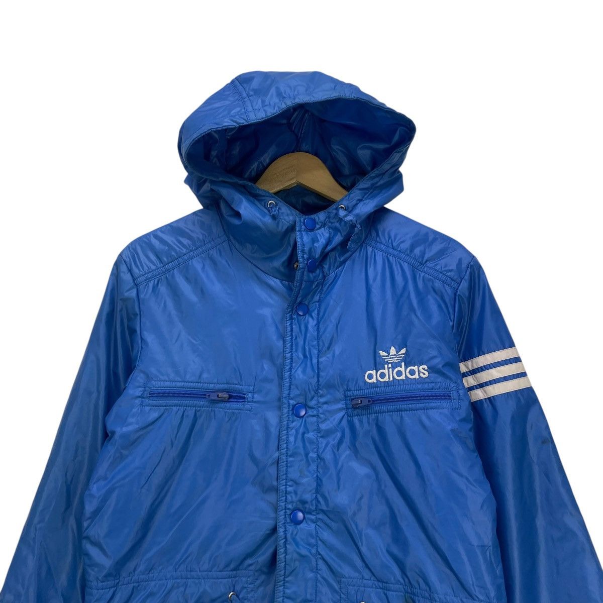 Adidas × Vintage Vintage Adidas 90s Light Puffer Hooded West Germany Size M / US 6-8 / IT 42-44 - 3 Thumbnail