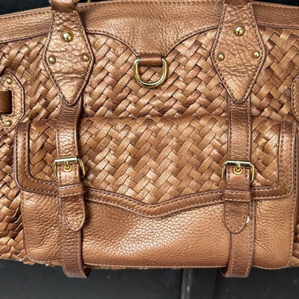 Cole Haan Cole Haan Village Weave leather shades of bronze large shou Size ONE SIZE - 3 Thumbnail