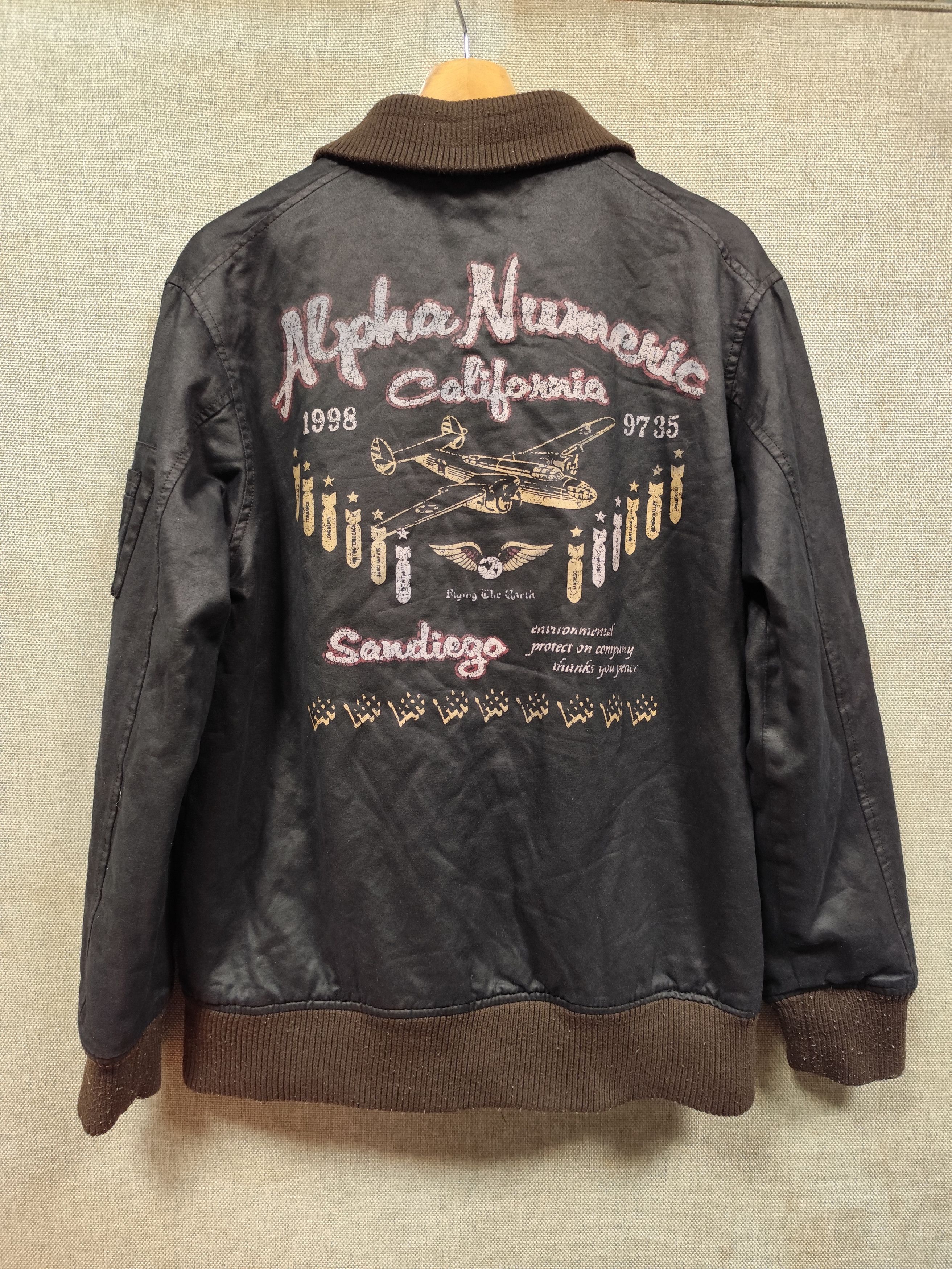 Avirex vintage alpha numeric bomber flight jacket Size US M / EU 48-50 / 2 - 2 Thumbnail