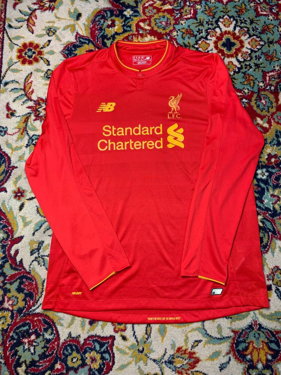 New Balance Liverpool Jersey Home football long sleeve shirt 2016 - 2017 Size US XL / EU 56 / 4 - 1 Thumbnail