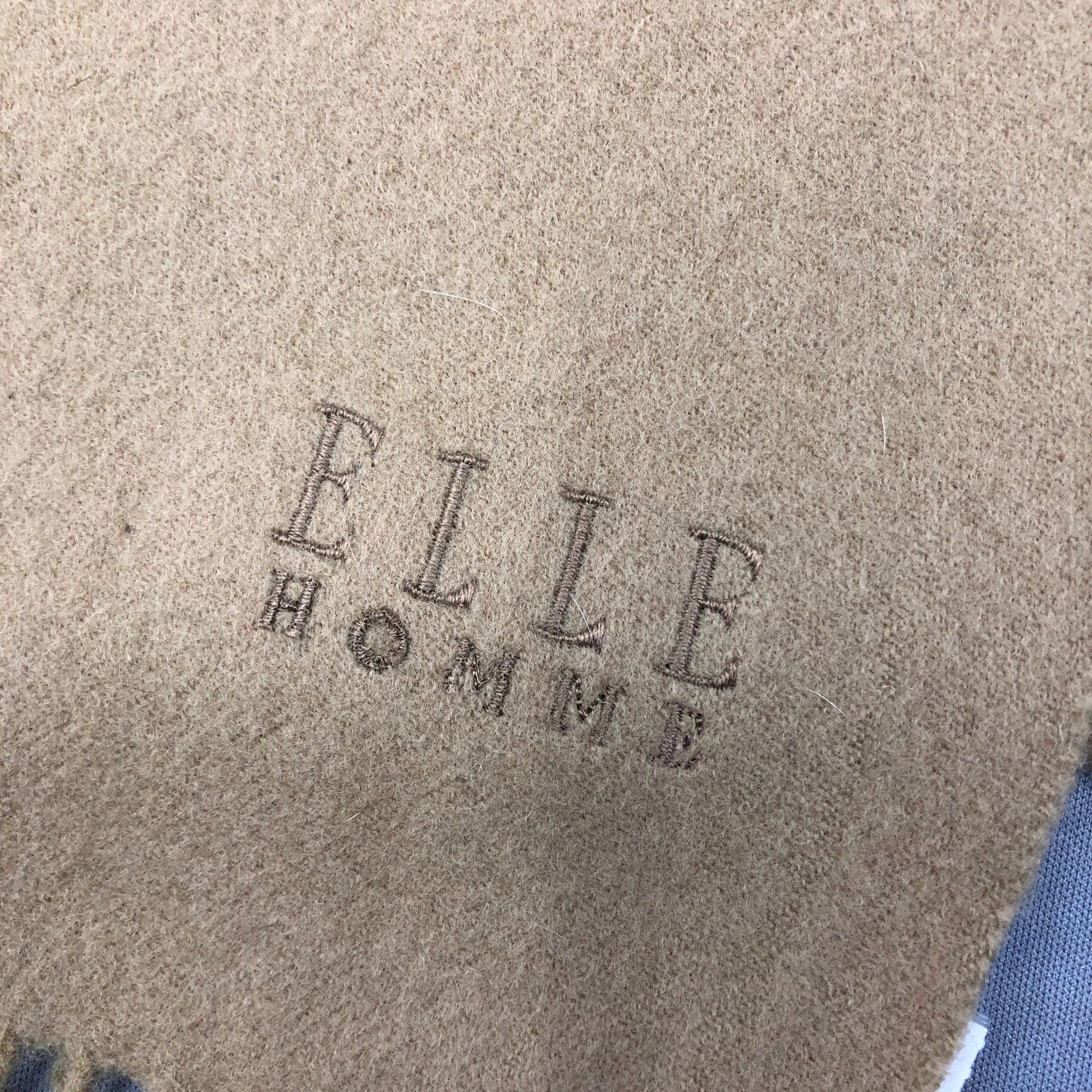 Japanese Brand Vintage Elle Homme Scarf Muffler Wool Winter Scarves Size ONE SIZE - 4 Thumbnail