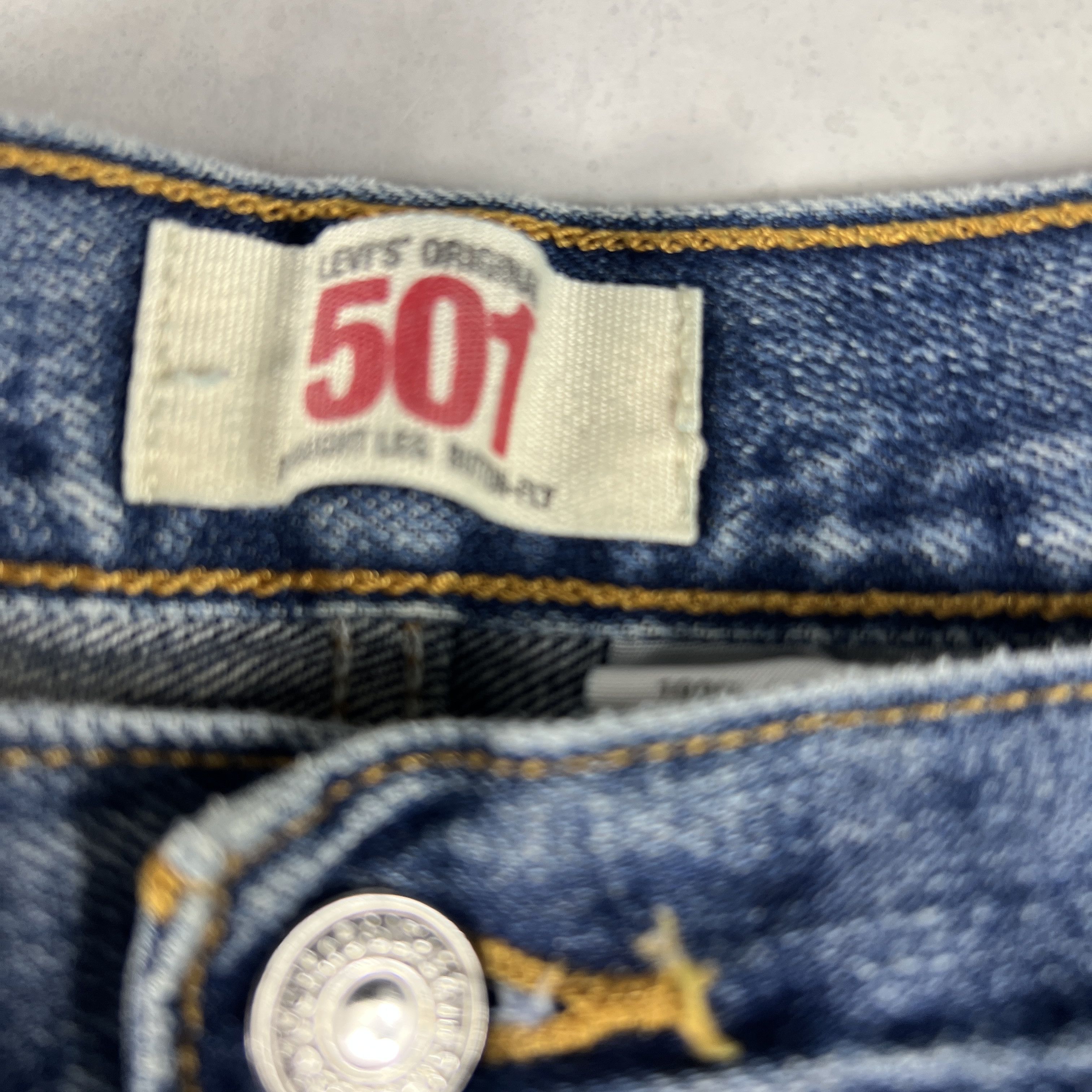 Levi's × Vintage Y2K Levi's Jeans 501 XX Straight Blue Faded Cotton Denim Size US 36 / EU 52 - 9 Thumbnail