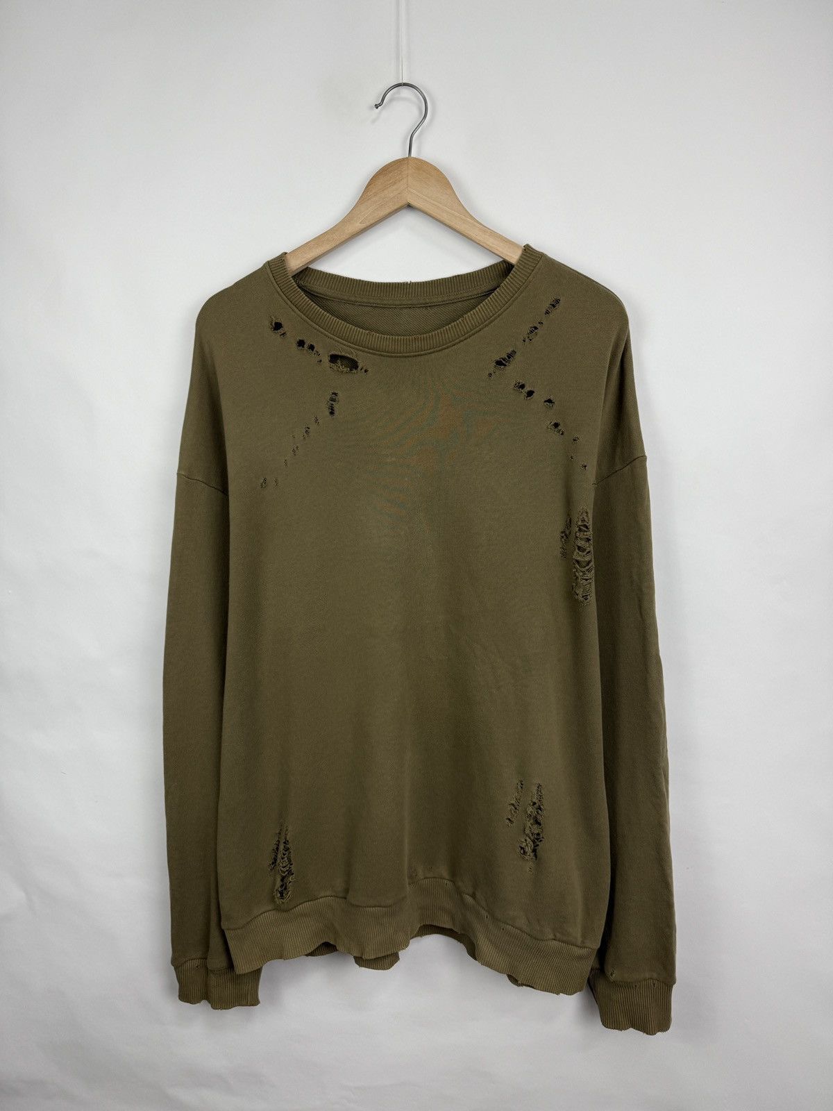 Japanese Brand 🇺🇸 VTG Opium Avant Garde Sweatshirt Distressed Japan kapital Size US L / EU 52-54 / 3 - 2 Thumbnail