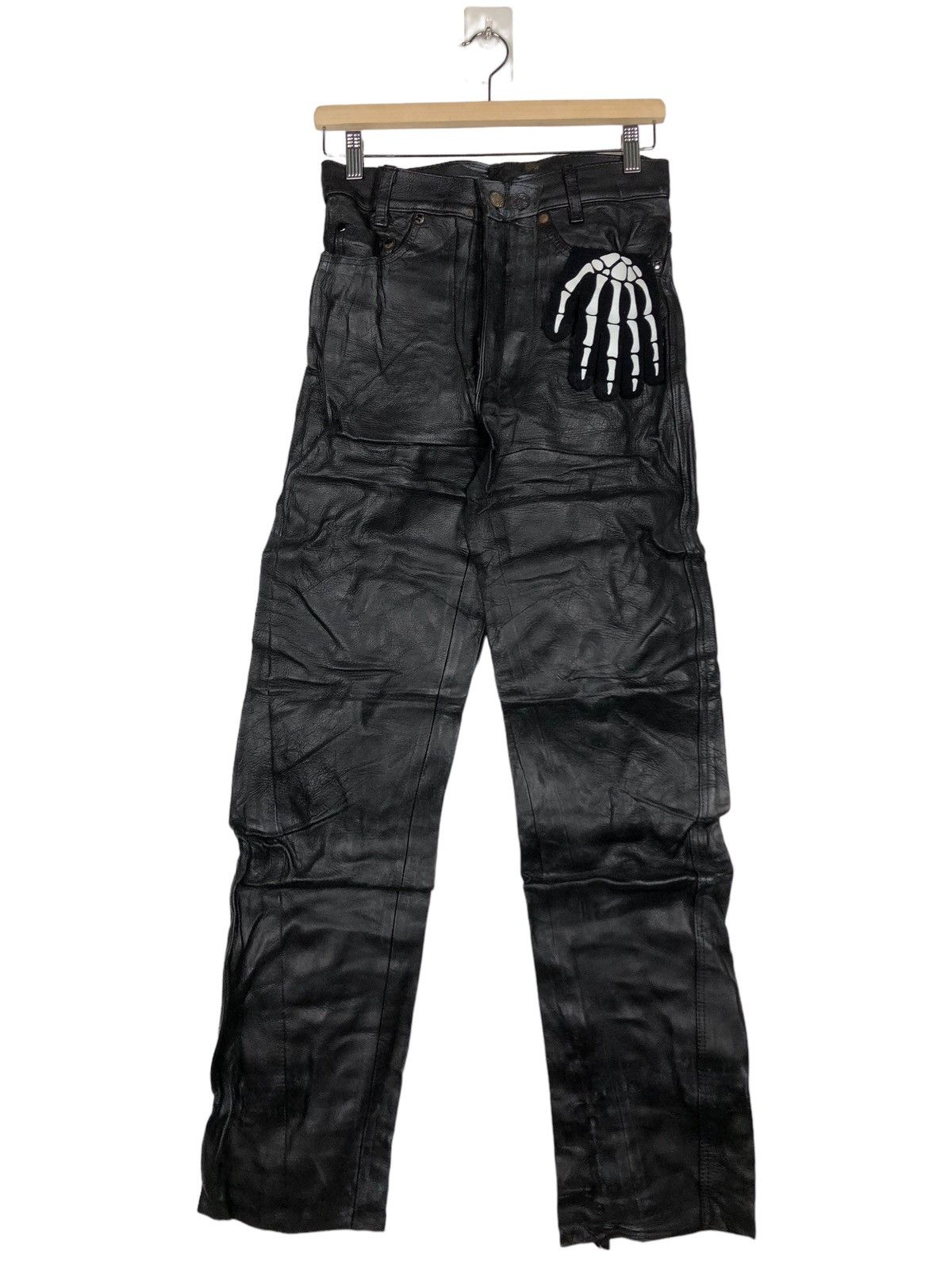Genuine Leather 🔥Rare 90’s Genuine Leather Pants Racing Issey Miyake Japan Size US 28 / EU 44 - 1 Thumbnail