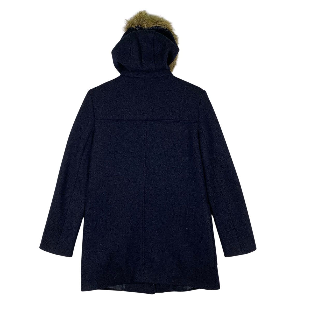 Brooks Brothers Brooks Brothers Red Fleece Wool Coat, Navy Blue Faux Fur Size XS / US 0-2 / IT 36-38 - 11 Thumbnail