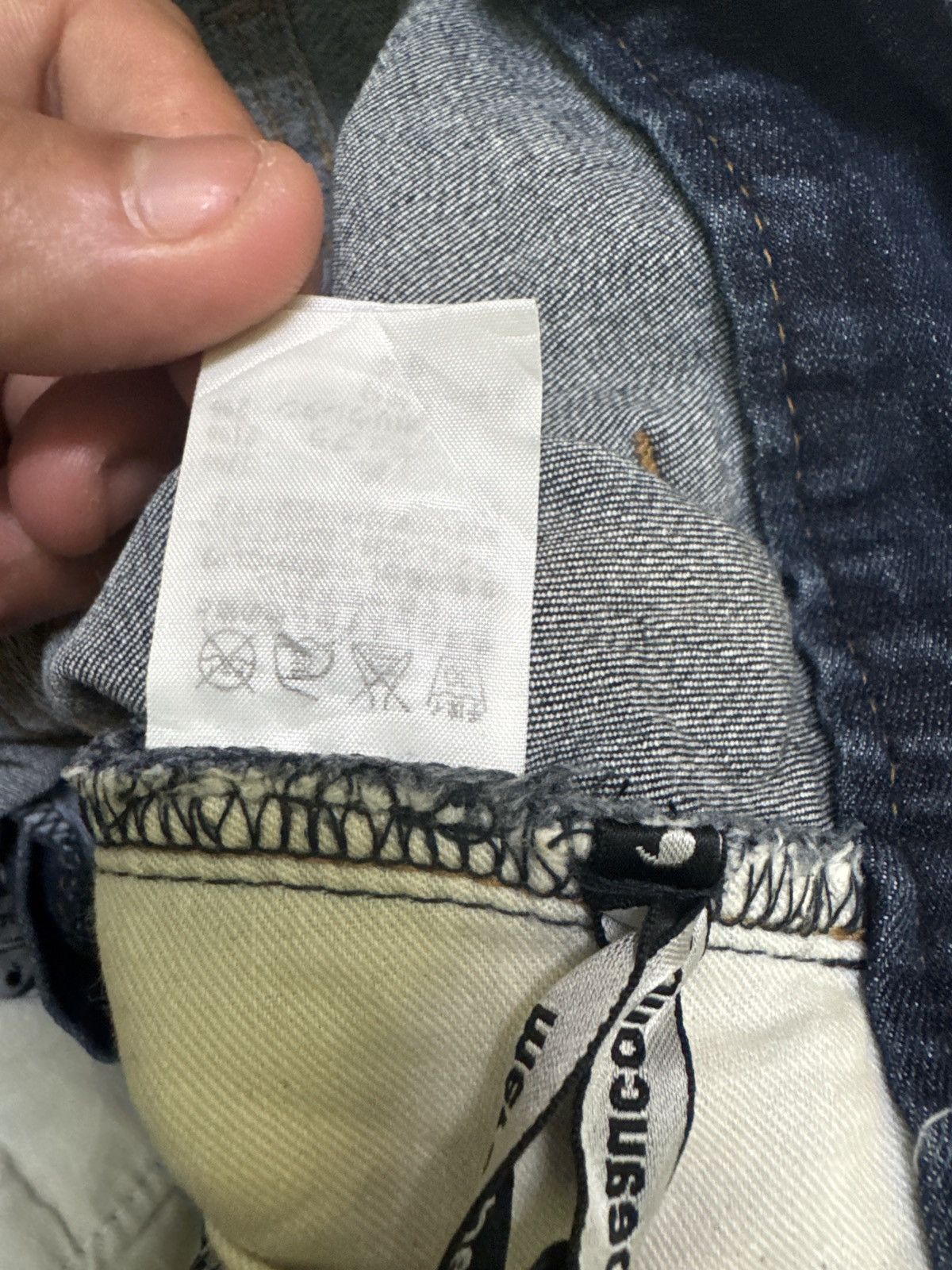 Issey Miyake × Japanese Brand × mercibeaucoup MERCIBEAUCOUP ISSEY MIYAKE Ear Design Denim Jean Size US 29 - 13 Thumbnail