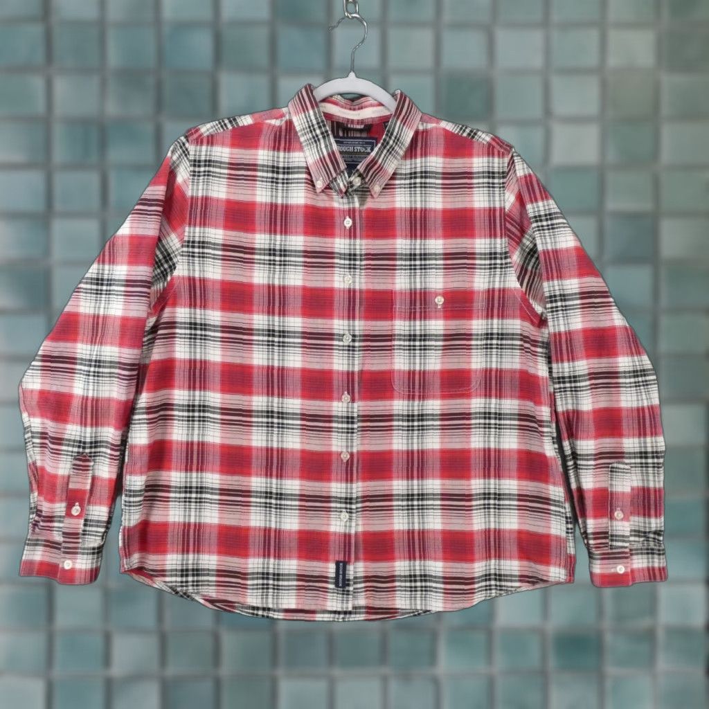 Vintage Panhandle Shirt Womens Large Long Sleeve Button Up Red Plaid Size L / US 10 / IT 46 - 1 Thumbnail