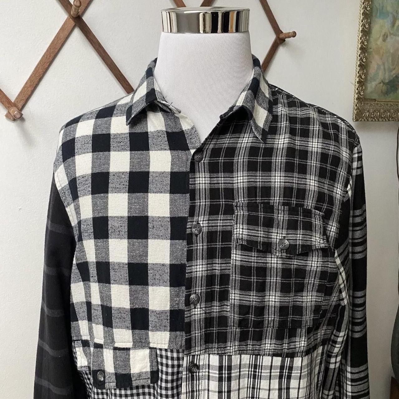 Jon Stan NYC JON STAN NYC Plaid Patchwork Woven Button Down Shirt mens XL Size US XL / EU 56 / 4 - 2 Thumbnail