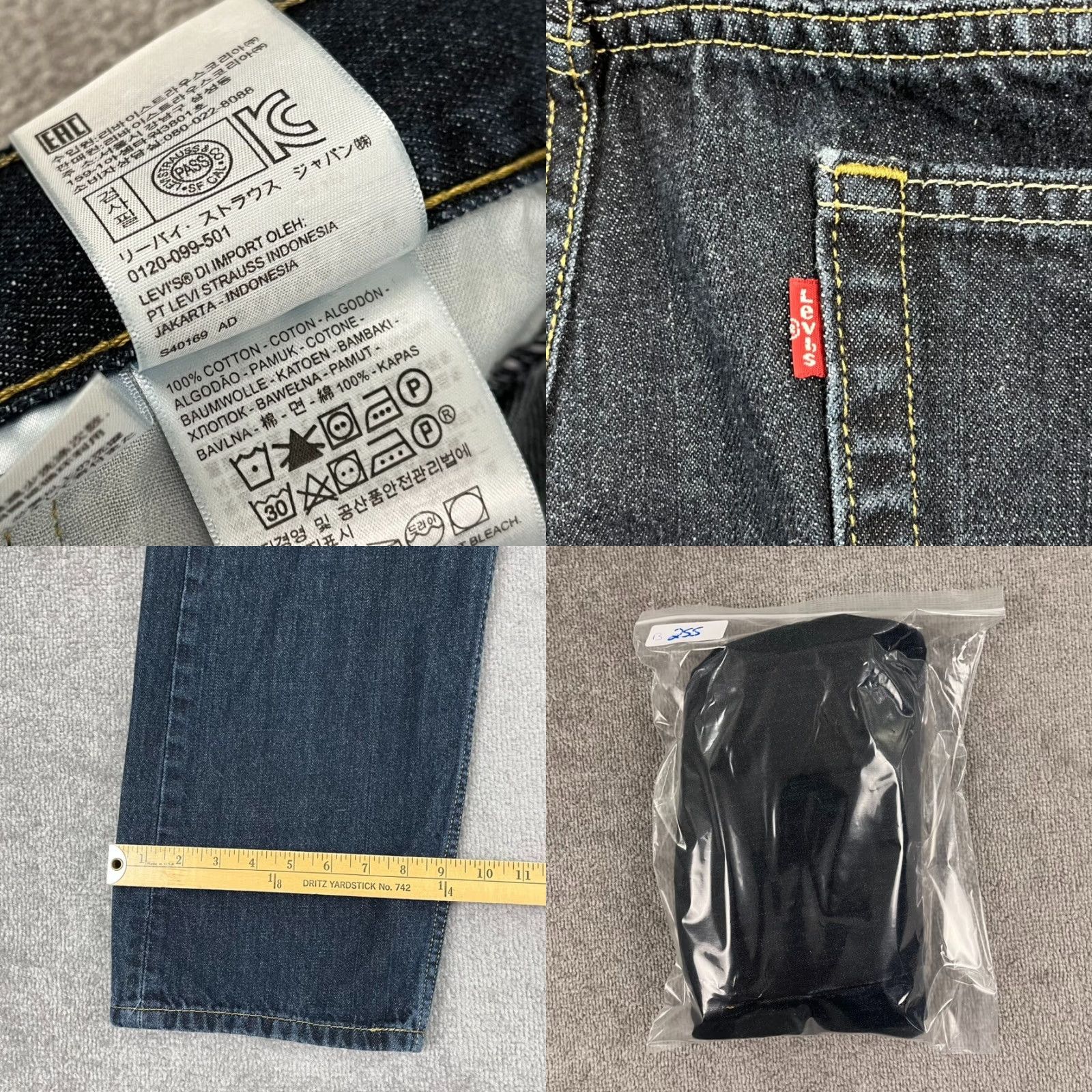 Levi's VINTAGE Levi's 505 Jeans Mens 38 x 28 Straight Leg Denim Cotton Casual Classic Size US 38 / EU 54 - 8 Thumbnail