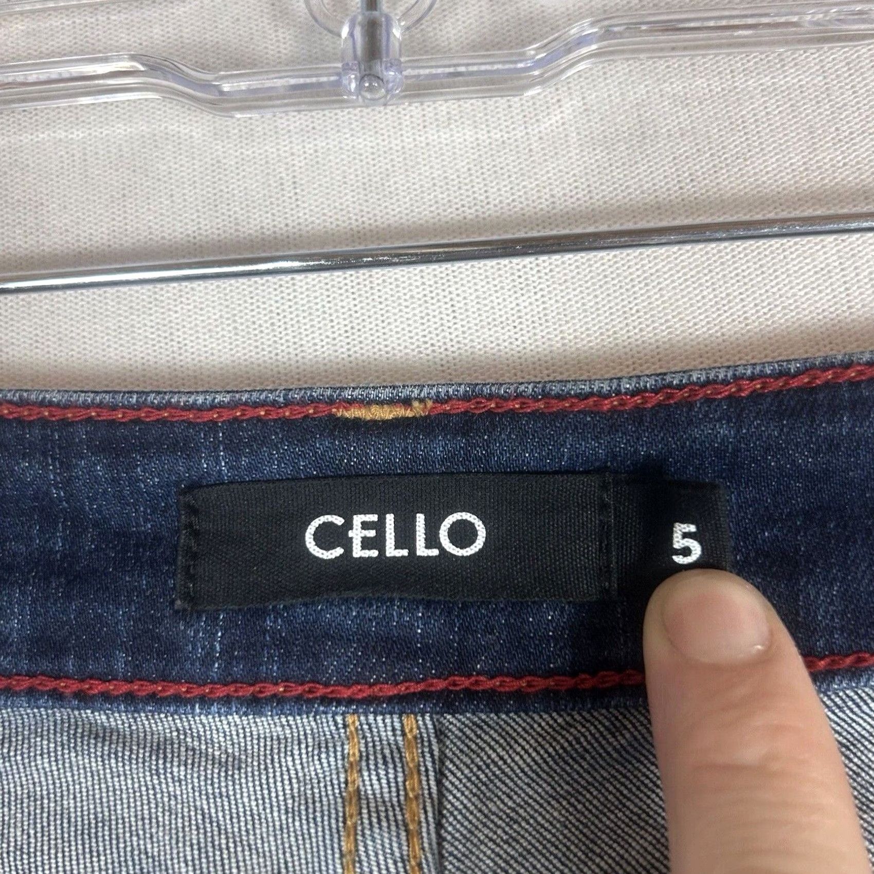 Vintage Cello Jeans Women’s Size 5 High Rise Distressed Skinny Blue Denim NWT Vintage No Size 27" / US 4 / IT 40 - 5 Thumbnail