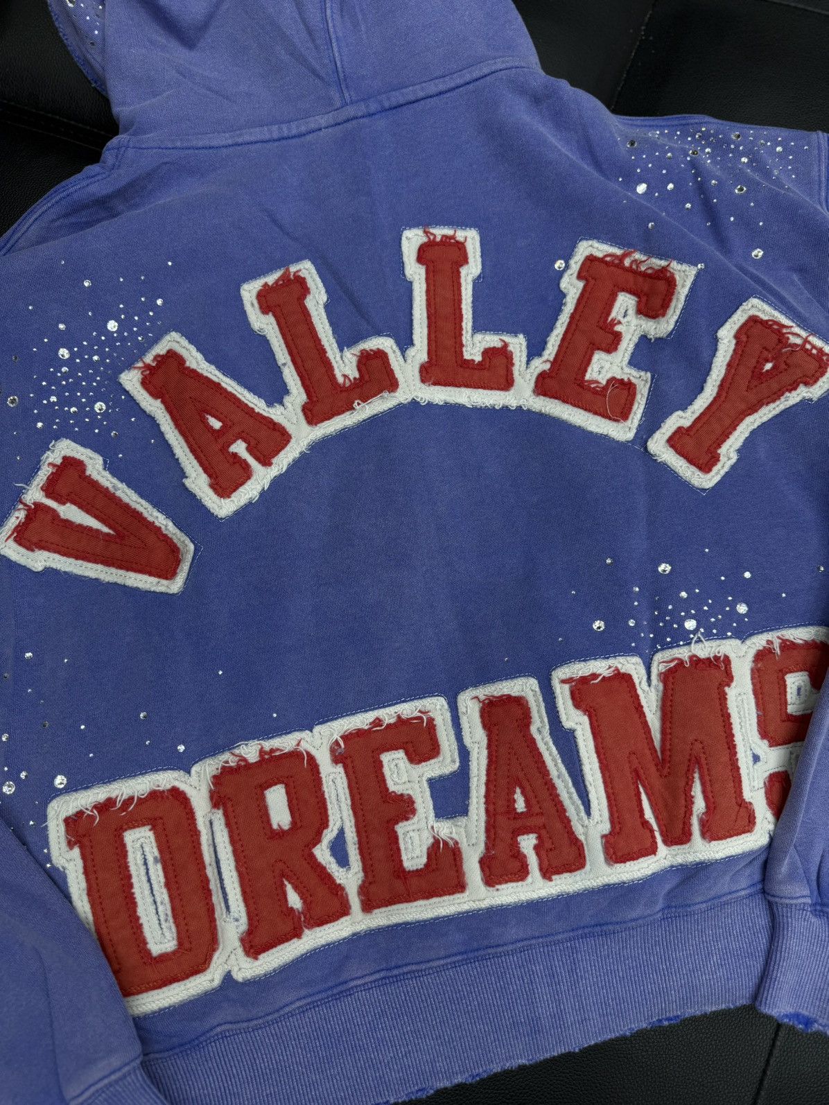 Vale Valley Hoodie Stone Zip Up Blue Crystals Size Small (NEW) Size US S / EU 44-46 / 1 - 11 Thumbnail