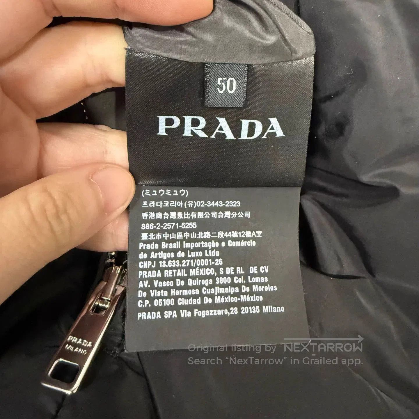 Prada Black Hooded Light Jacket with Zip Closure. Size US M / EU 48-50 / 2 - 4 Thumbnail