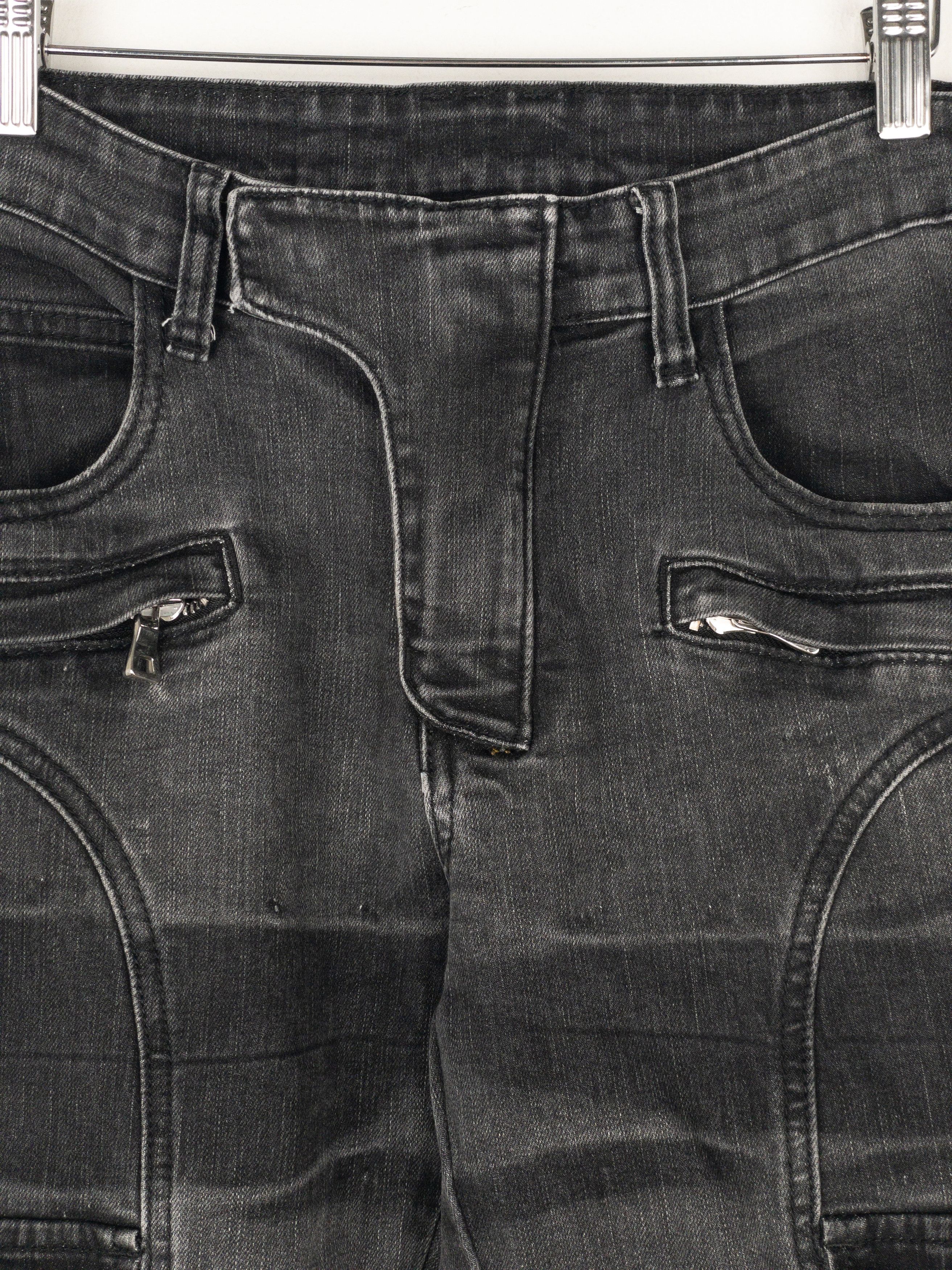 Balmain Balmain Bondage-Strap Biker Cargo Denim Jeans Size US 31 - 5 Thumbnail
