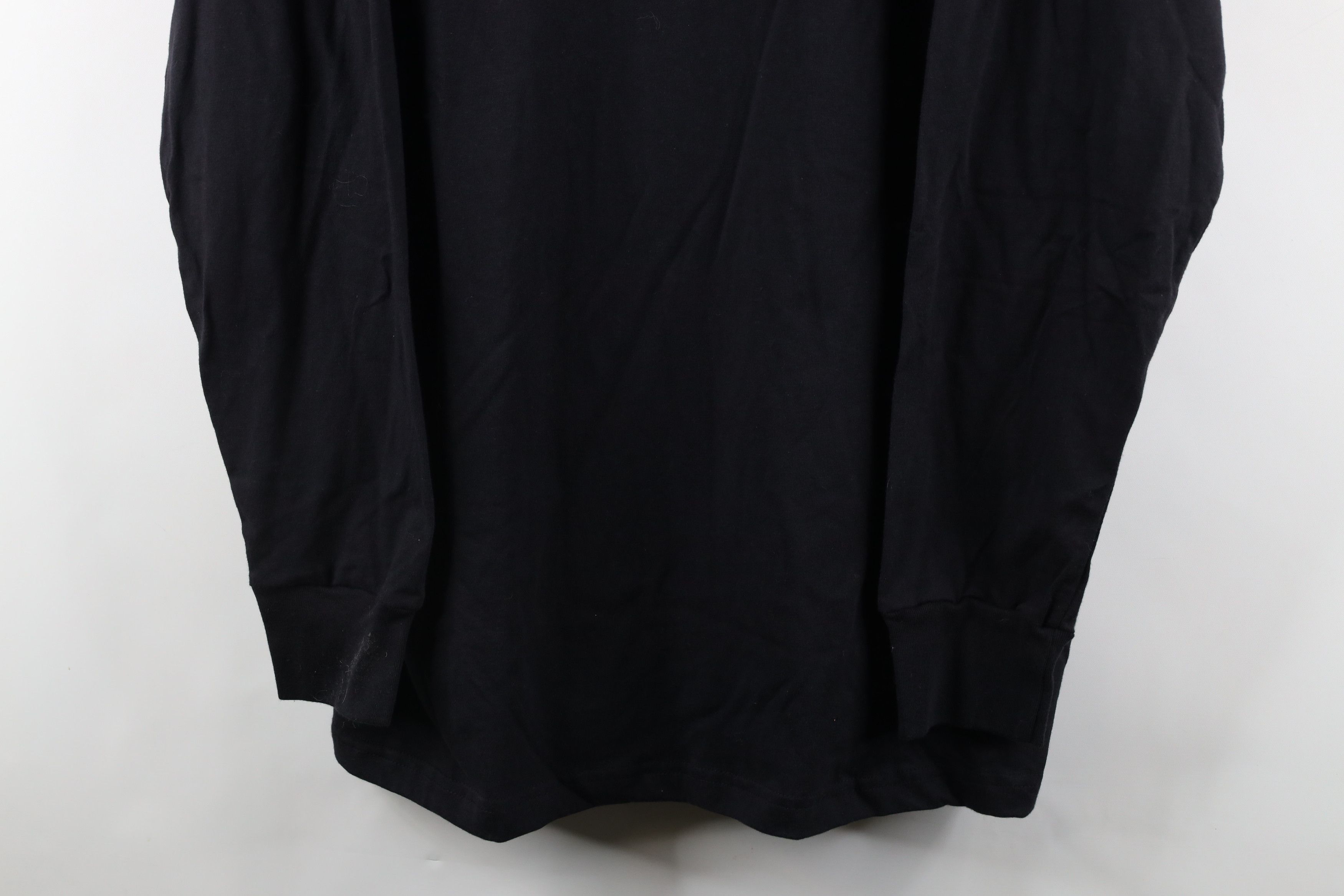 Vintage Vintage 90s Streetwear Long Sleeve T-Shirt Black Cotton Size US XL / EU 56 / 4 - 3 Thumbnail