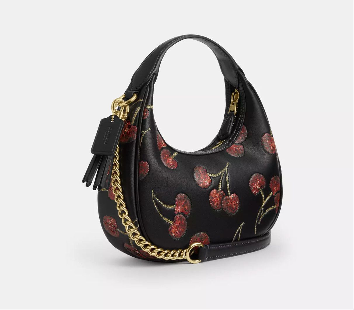 Coach NWT Coach Carmen Mini Crossbody Bag With Cherry Print CCZ22 Size ONE SIZE - 7 Thumbnail