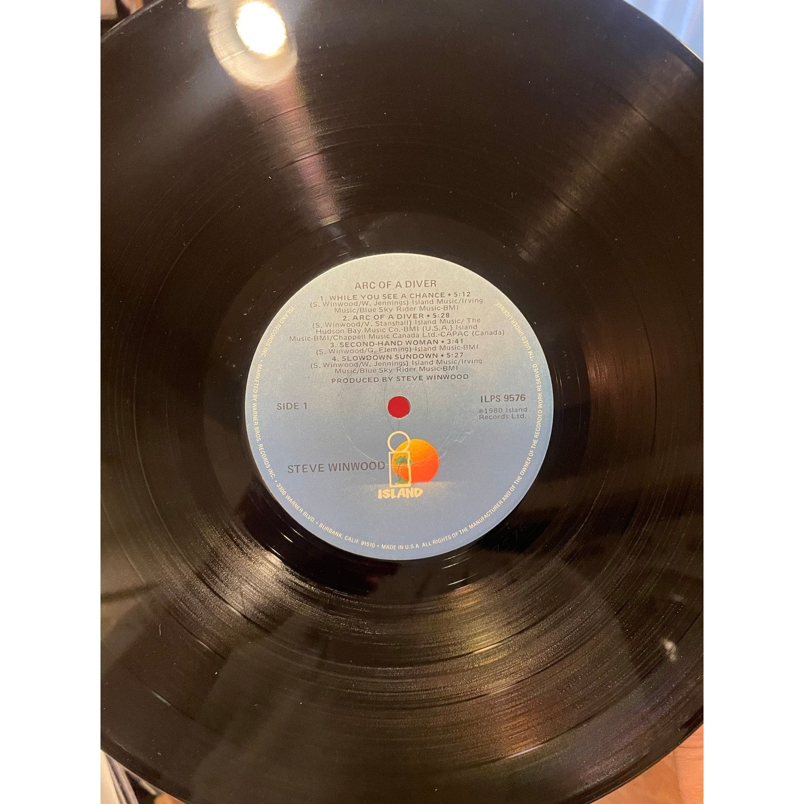 INTENTIONALLY BLANK Steve Winwood - Arc Of A Diver LP vintage vinyl record rock Size ONE SIZE - 3 Thumbnail