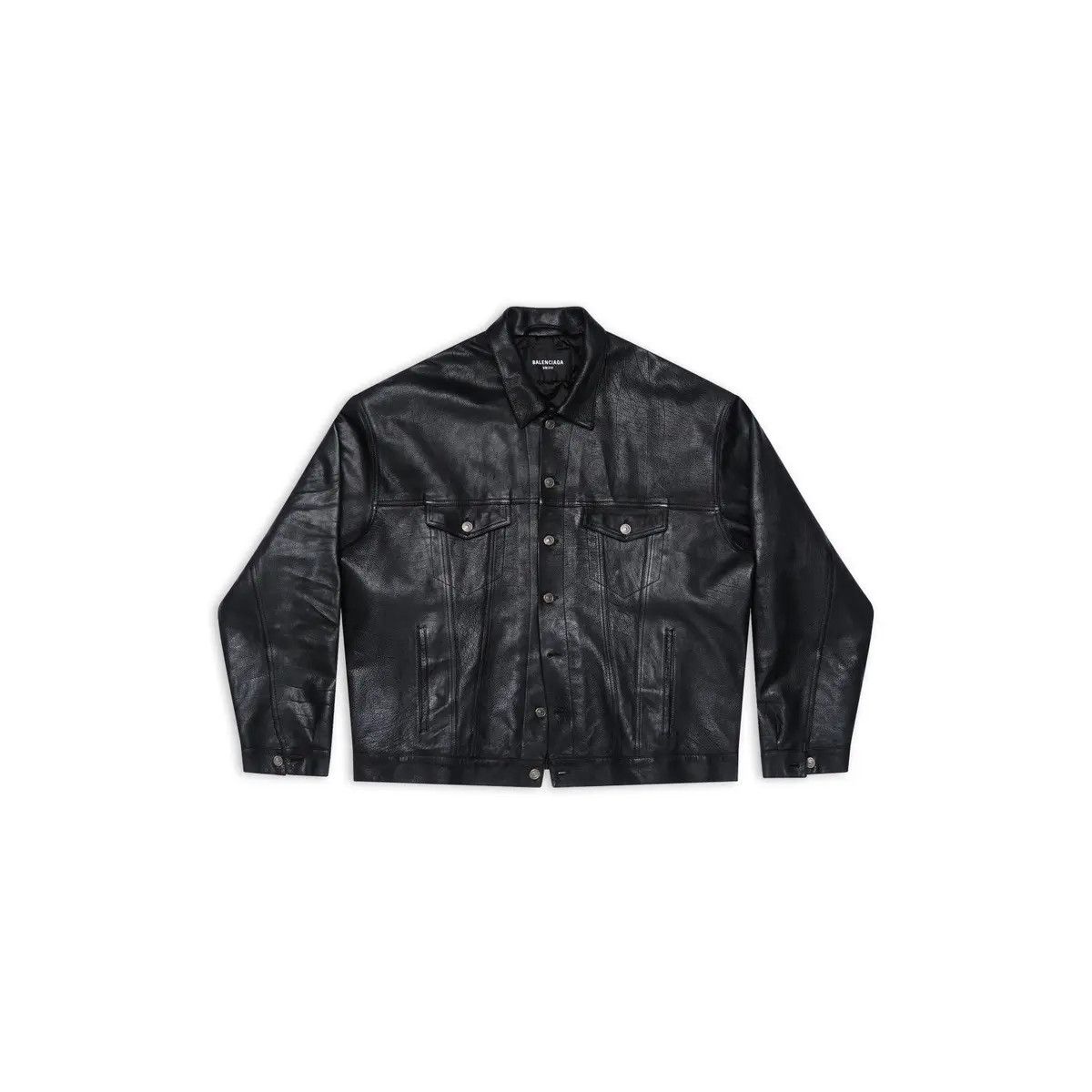 Balenciaga Balenciaga SS22 Leather “Denim Style” Jacket Size US M / EU 48-50 / 2 - 3 Thumbnail