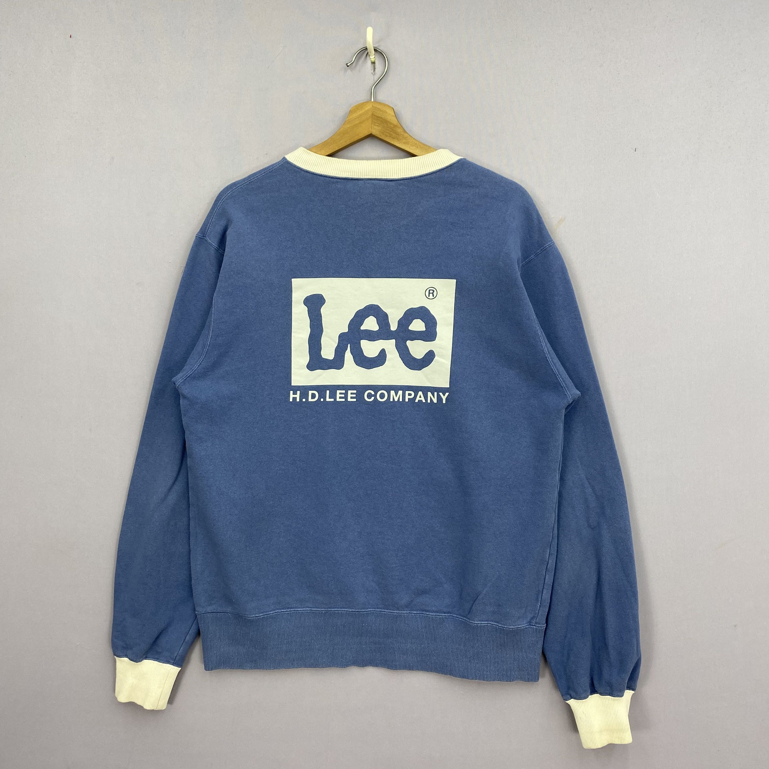 Lee Vintage 90s Lee Sweater Spell Out Script Sweatshirt Jumper Size US S / EU 44-46 / 1 - 1 Thumbnail