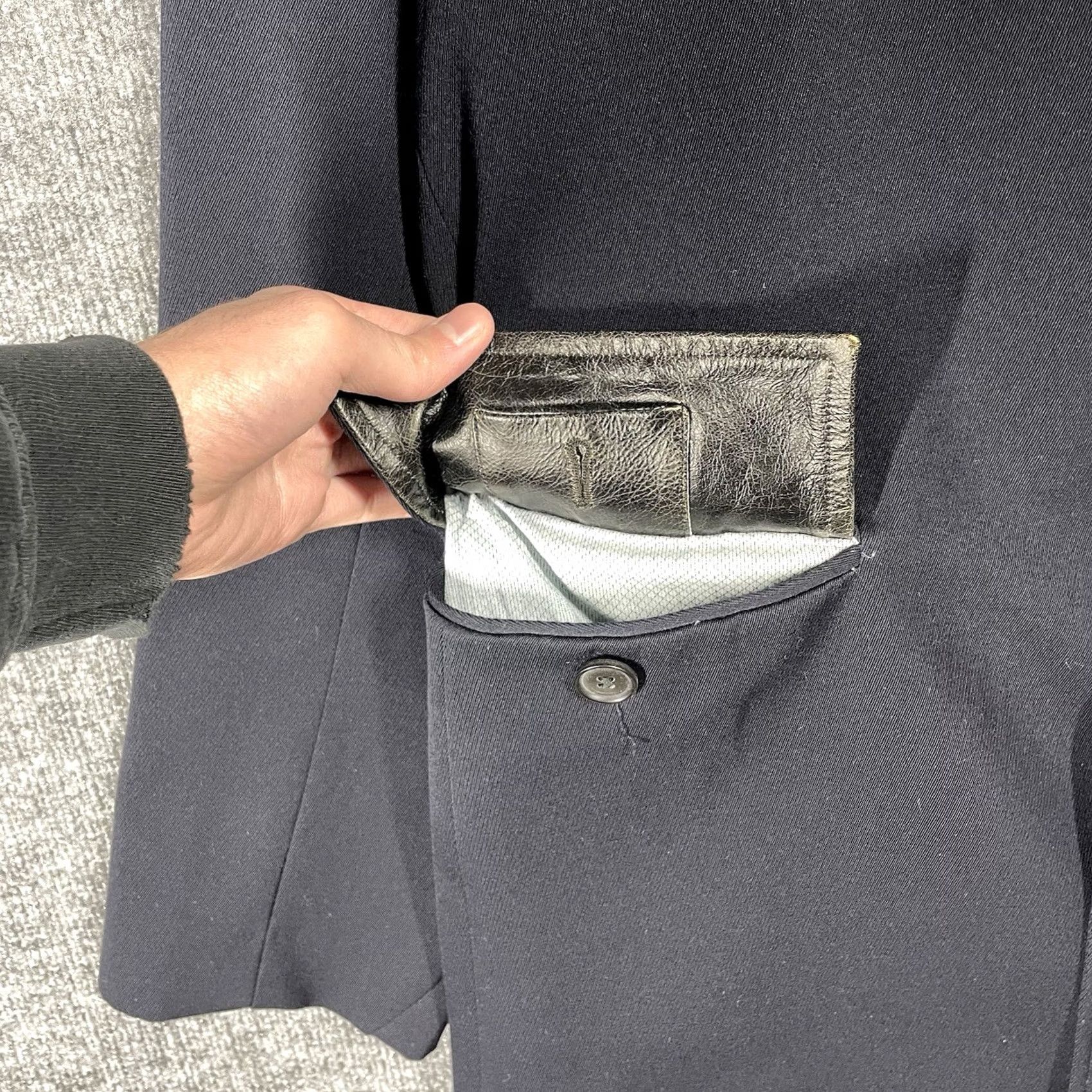 Billy Reid Billy Reid Wool Jacket Mens L Black Italy Gabardine Overcoat Wool Topcoat Bond Casual Fall Winter VenIage? Size US L / EU 52-54 / 3 - 6 Thumbnail