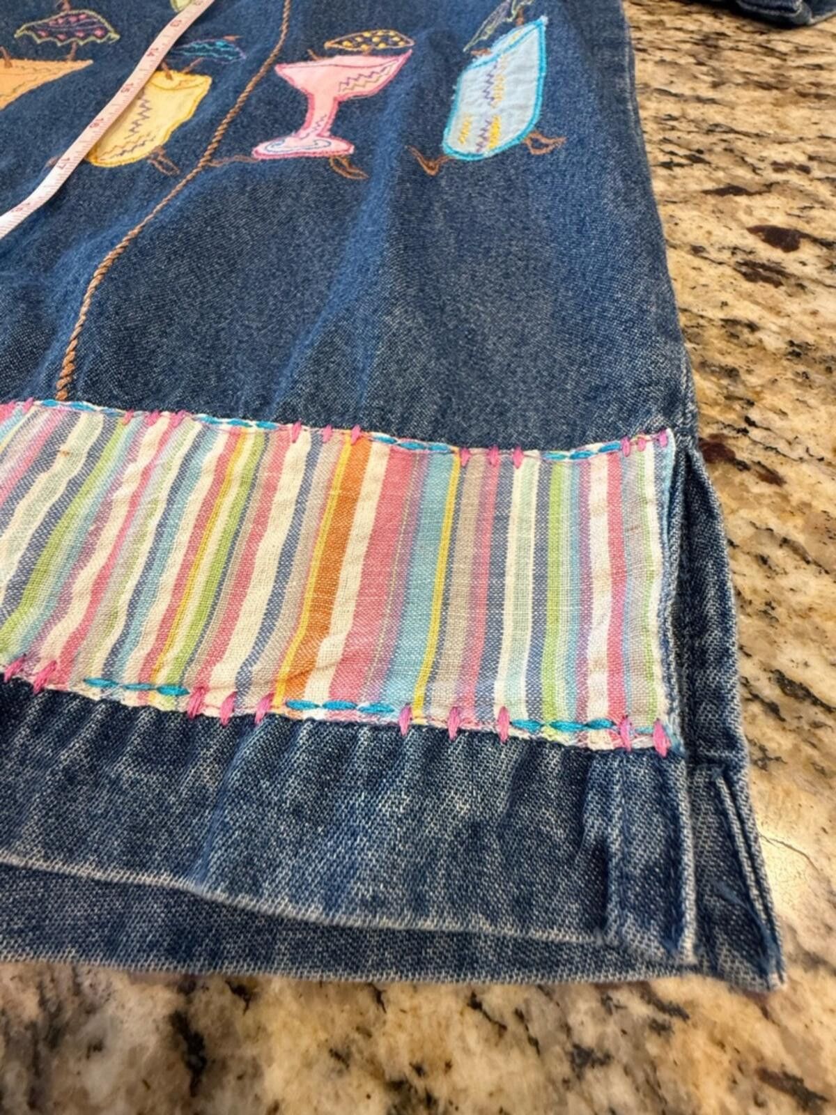 Other New Directions tropical embroidered denim button up top XL Size XL / US 12-14 / IT 48-50 - 5 Thumbnail