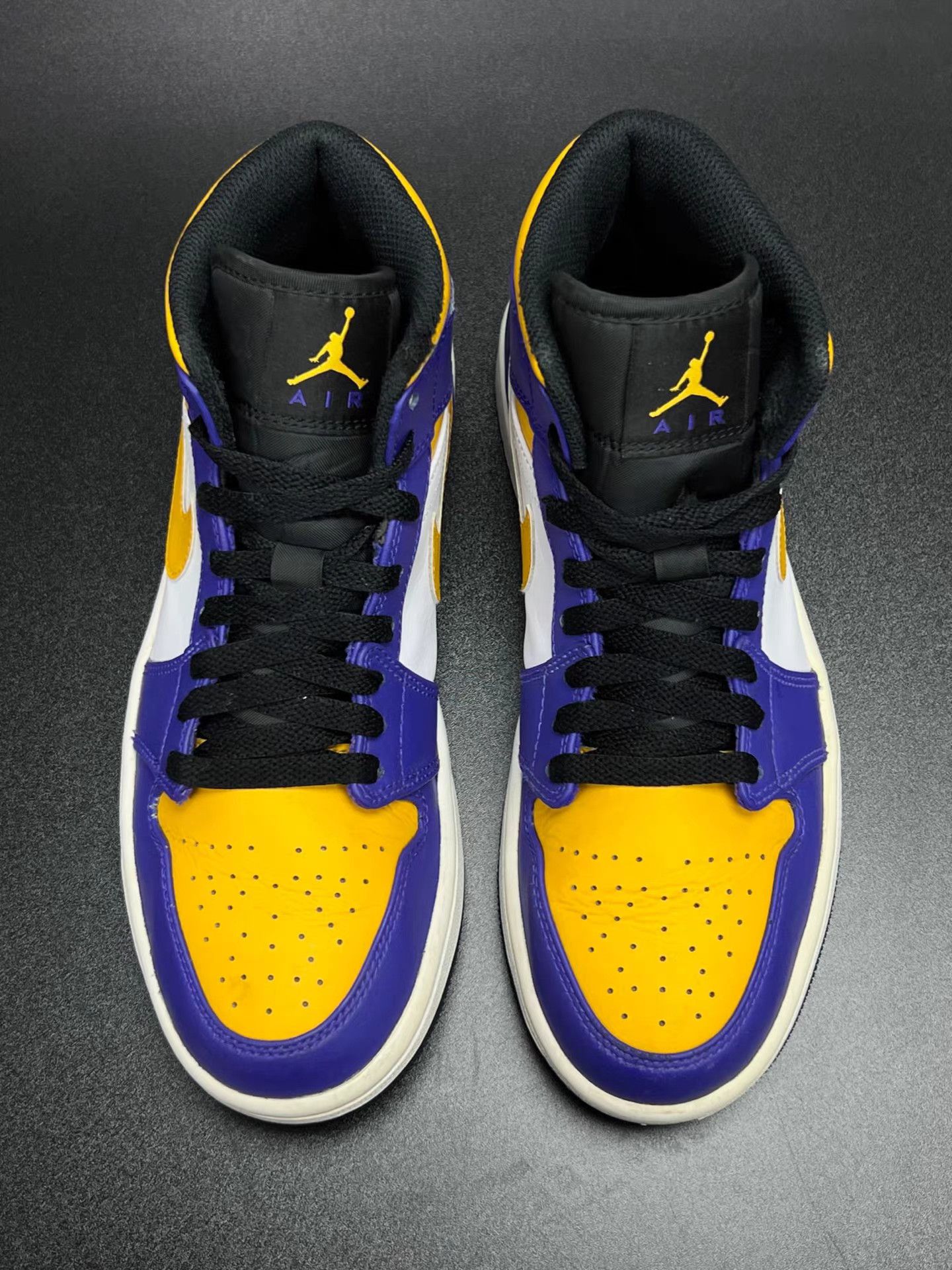 Jordan Brand Air Jordan 1 Mid Lakers K15 Size US 7.5 / EU 40-41 - 3 Thumbnail