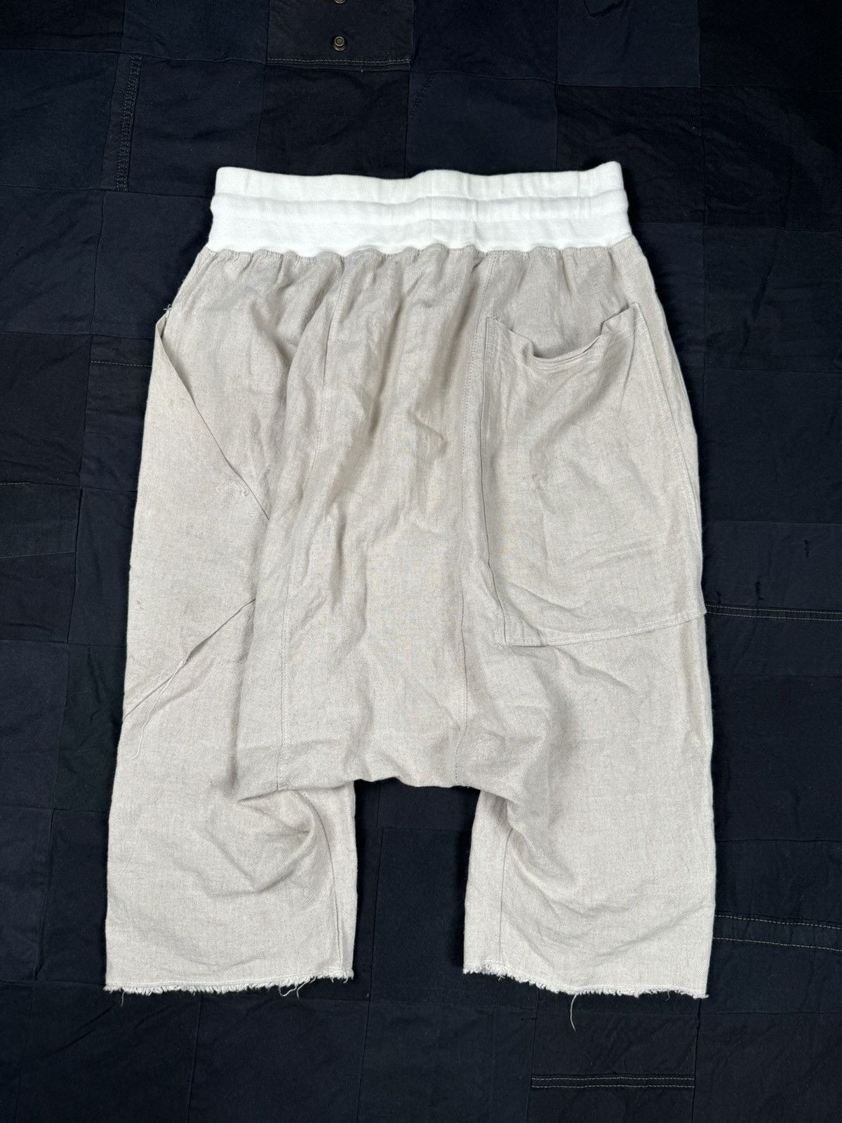 The Squad Khaki Linen Shorts Size US 34 / EU 50 - 2 Thumbnail