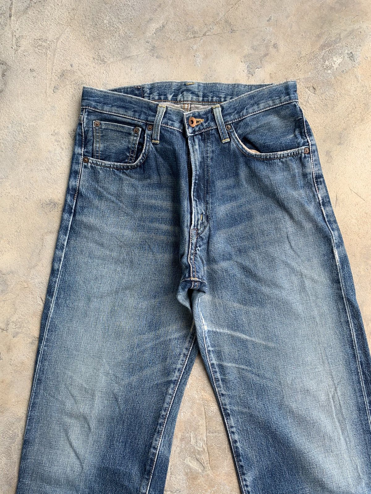 Edwin × Japanese Brand Vintage Edwin 505X Baggy Selvedge Distressed Denim Size US 29 - 9 Thumbnail