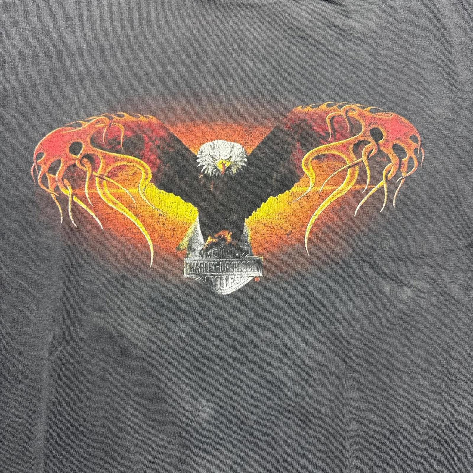 Harley Davidson Harley Davidson Motorcylce Faded 2000 Eagle & Snake T-Shirt Size US XL / EU 56 / 4 - 3 Thumbnail