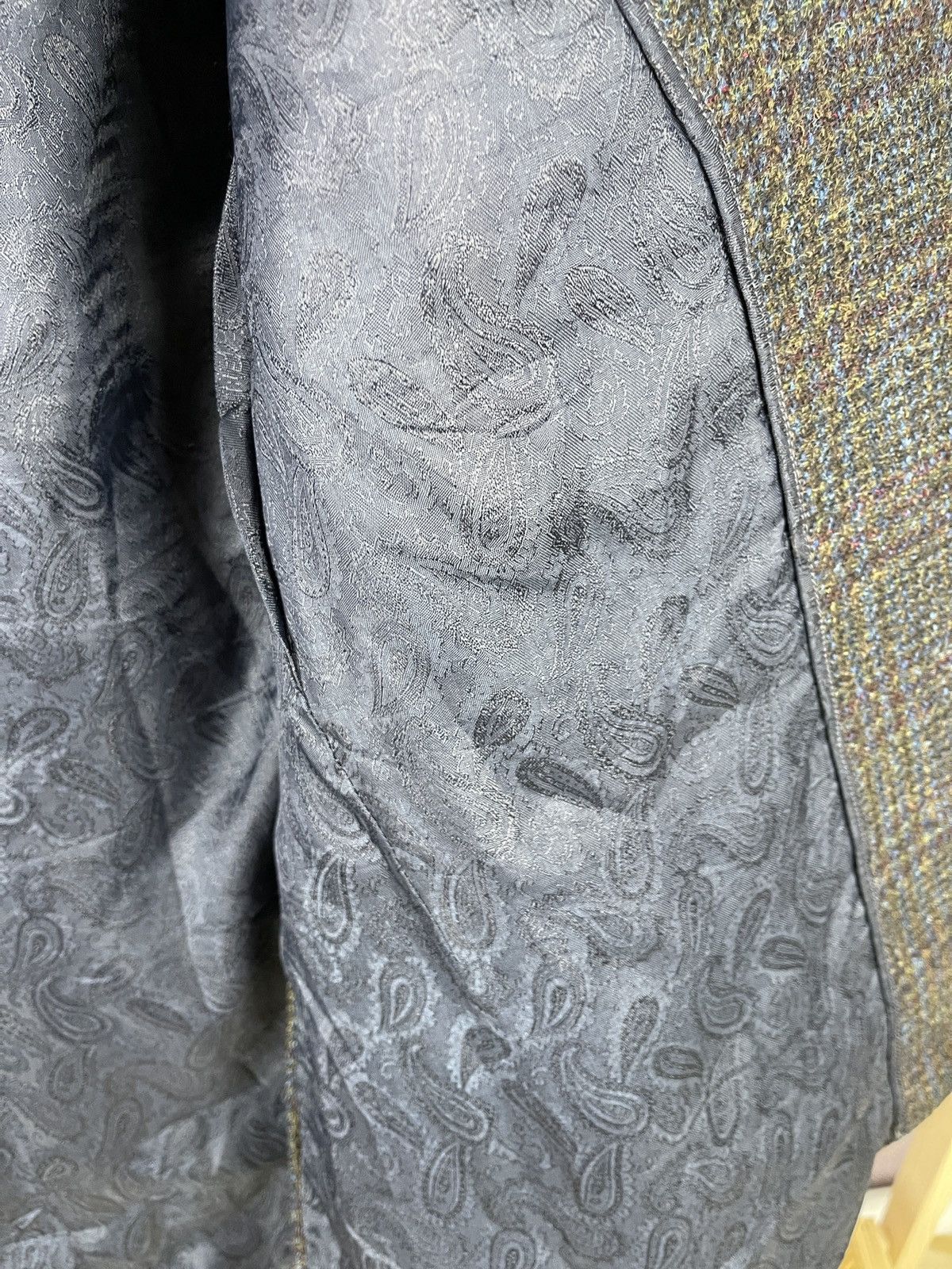 Harris Tweed Harris Tweed vintage 1971 checkered blazer paisley lining Size 44R - 14 Thumbnail