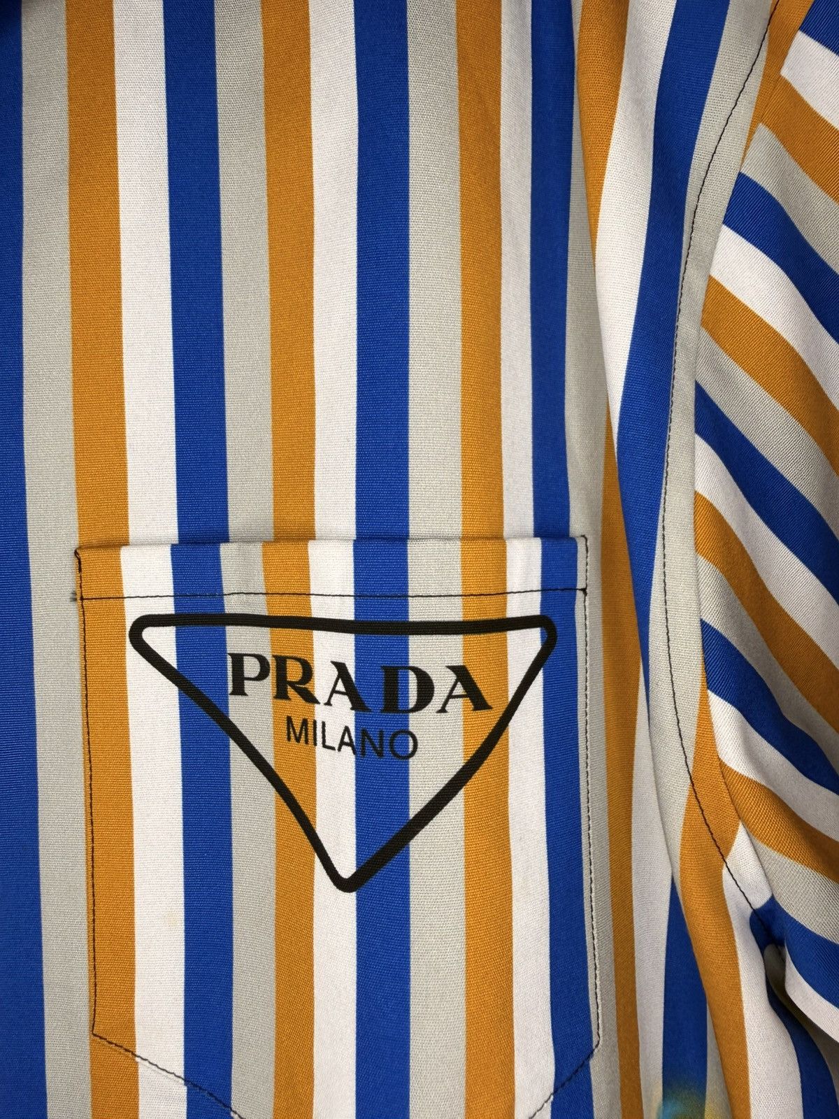 Prada Prada Double Match Cotton Shirt Small Size US S / EU 44-46 / 1 - 4 Thumbnail