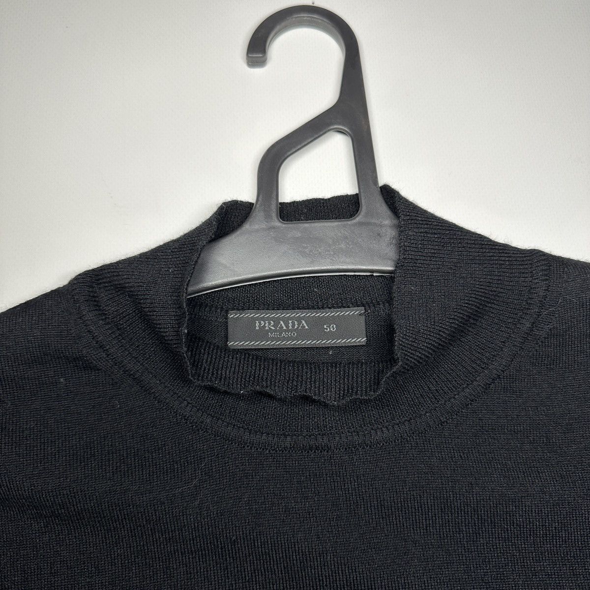 Prada Prada Black Turtleneck Sweater | 100% Lana Wool | Size 50 Size US M / EU 48-50 / 2 - 4 Thumbnail