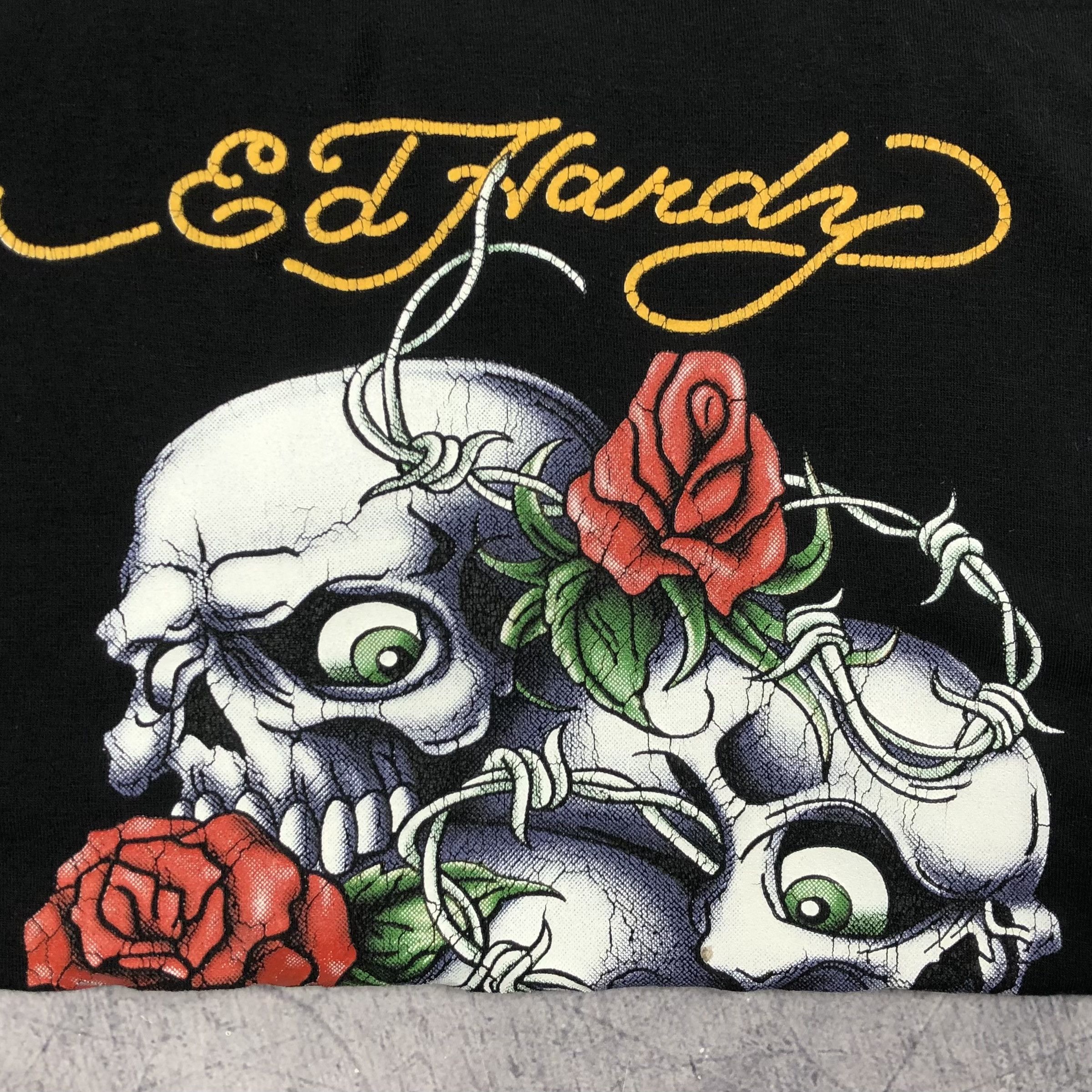 Ed Hardy Ed Hardy Tattoo Skulls Rose Tank Top Size M / US 6-8 / IT 42-44 - 2 Thumbnail