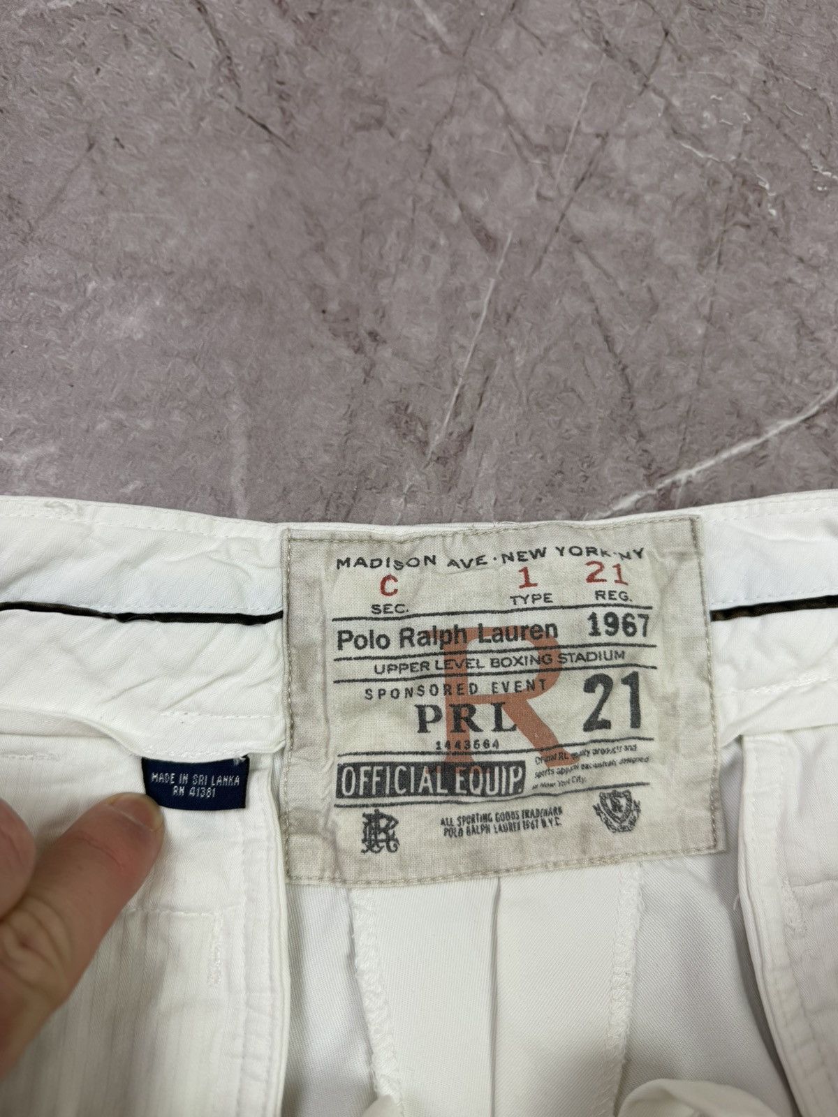 Polo Ralph Lauren VTG Style Polo Ralph Lauren Boxing Club Shorts White Size US 34 / EU 50 - 10 Thumbnail