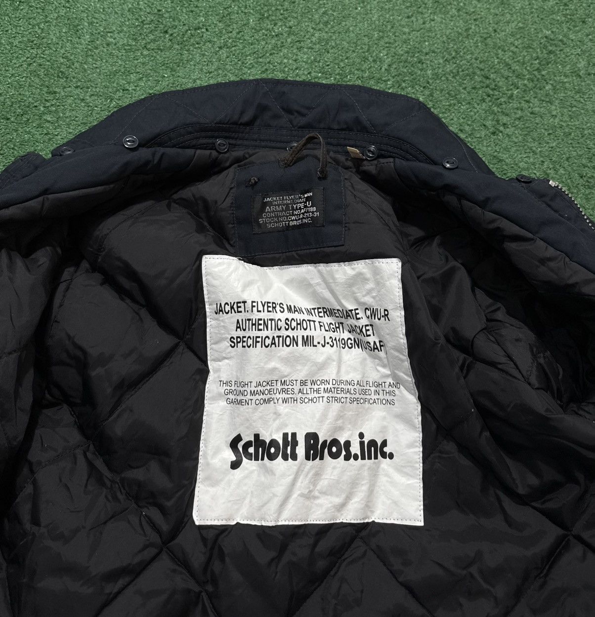 Schott Schott Flyer’s Bomber Jacket USA Vintage Army Size US M / EU 48-50 / 2 - 4 Thumbnail