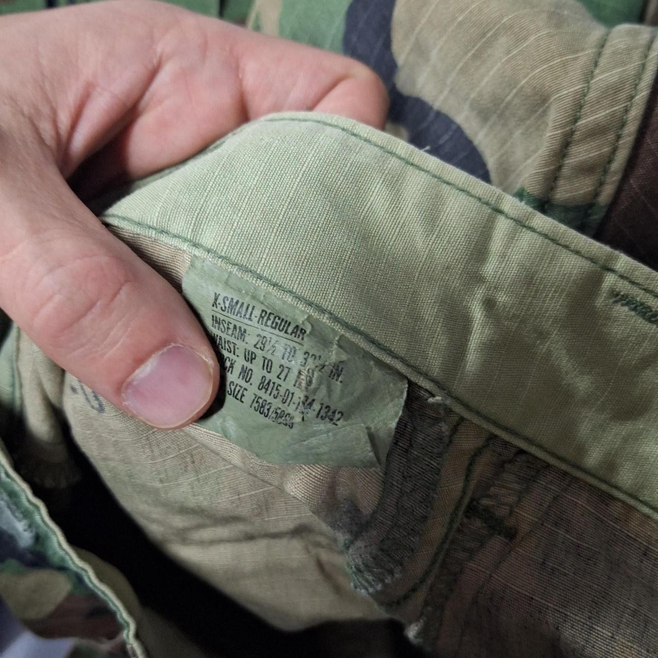 Other Khaki and green camo cargo pants #camopants Size US 27 - 3 Thumbnail