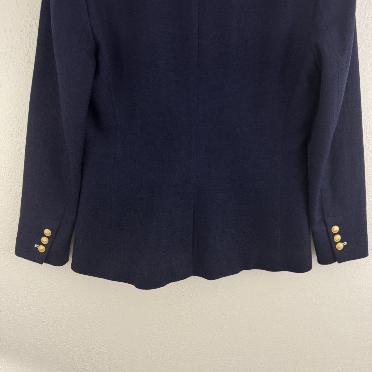 Banana Republic BANANA REPUBLIC Navy Nautical Basketweave Blazer Jacket Size M / US 6-8 / IT 42-44 - 13 Thumbnail