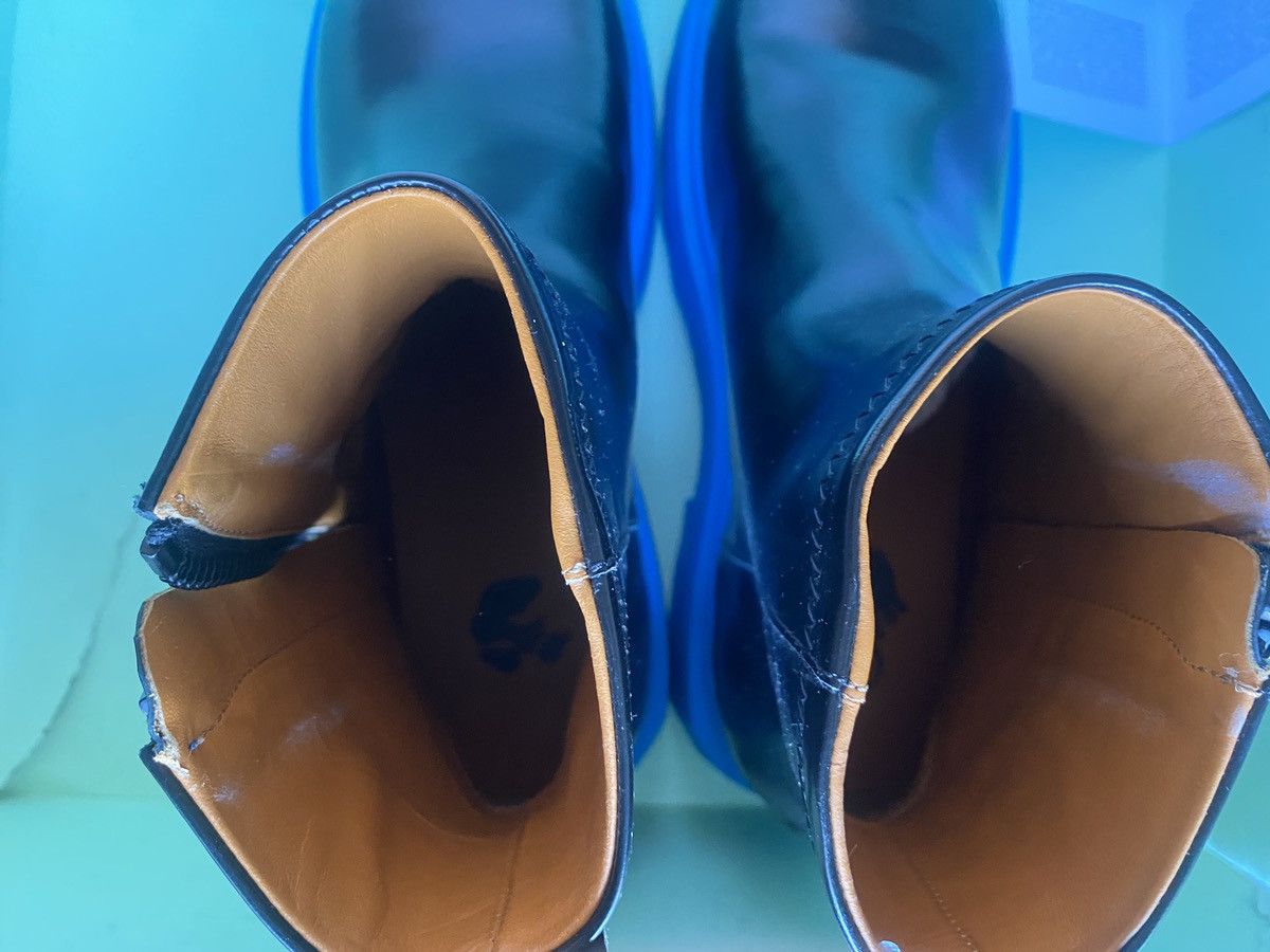 Off-White Off-White Leather Ankle rubber sole (blue) boots Size US 8 / EU 41 - 8 Thumbnail
