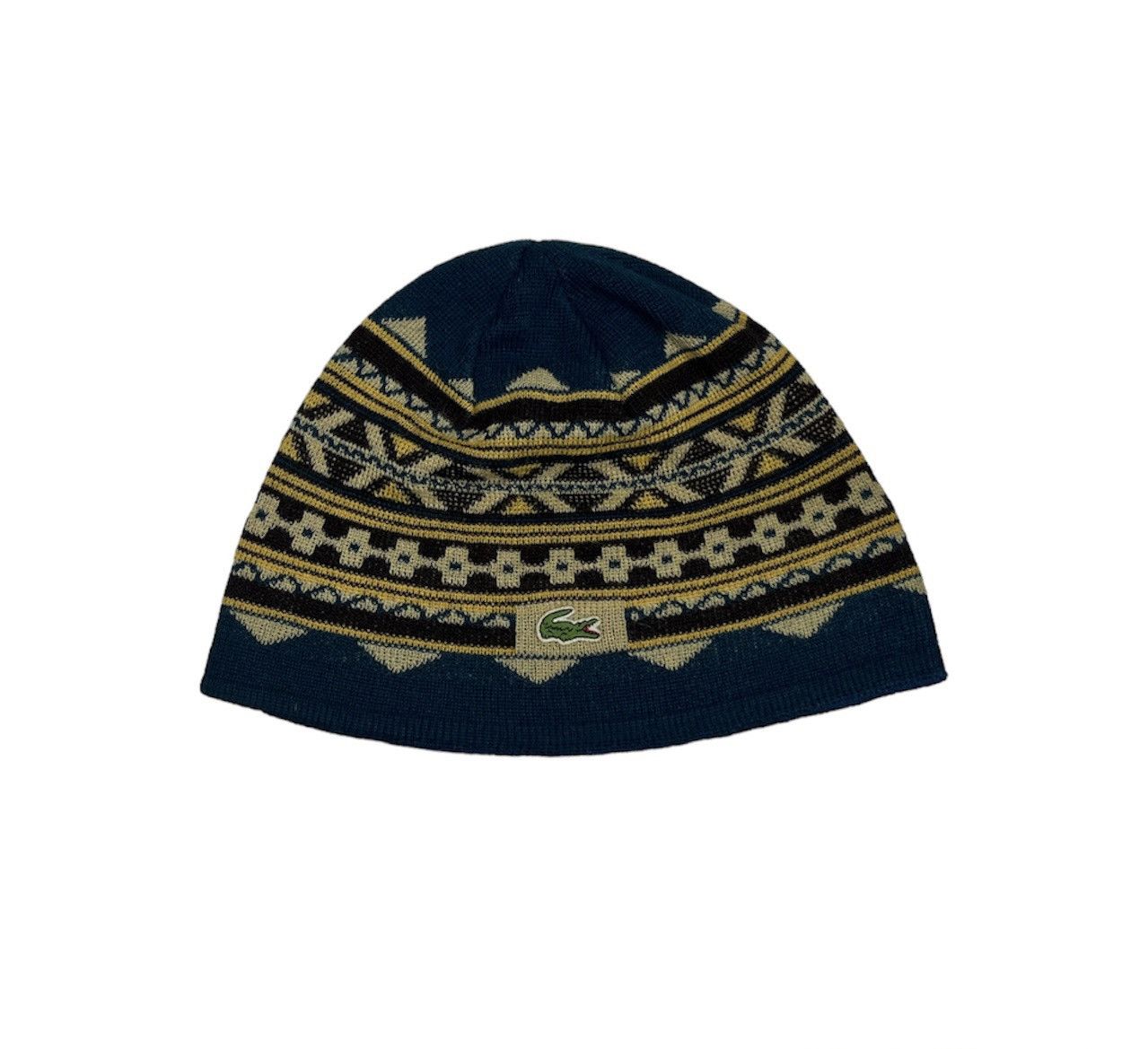 Vintage Lacoste Sport hat native navajo pendleton beanie 90s