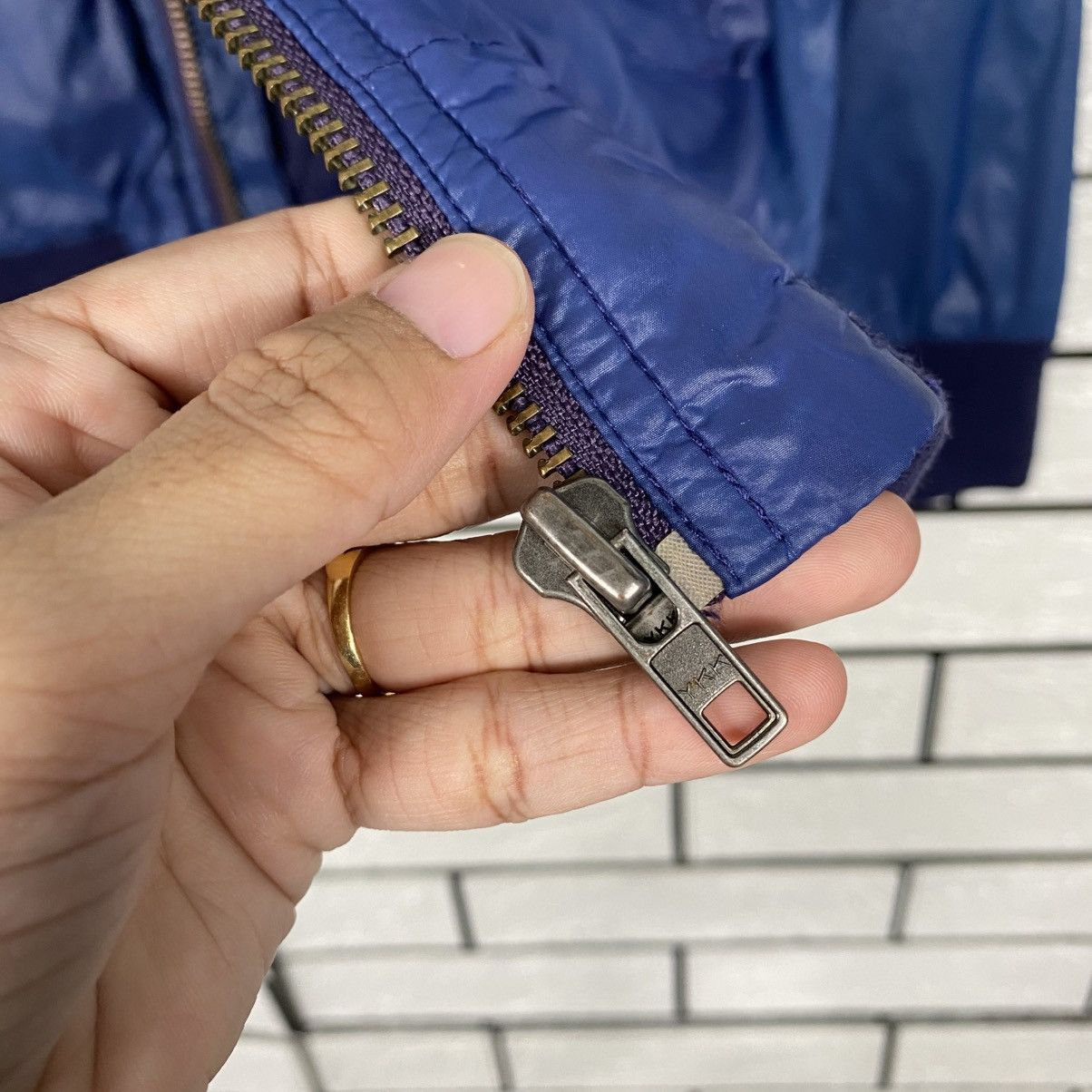 Issey Miyake 📌Vintage Biker Jacket Ships Jet Blue Japan Size US M / EU 48-50 / 2 - 17 Thumbnail